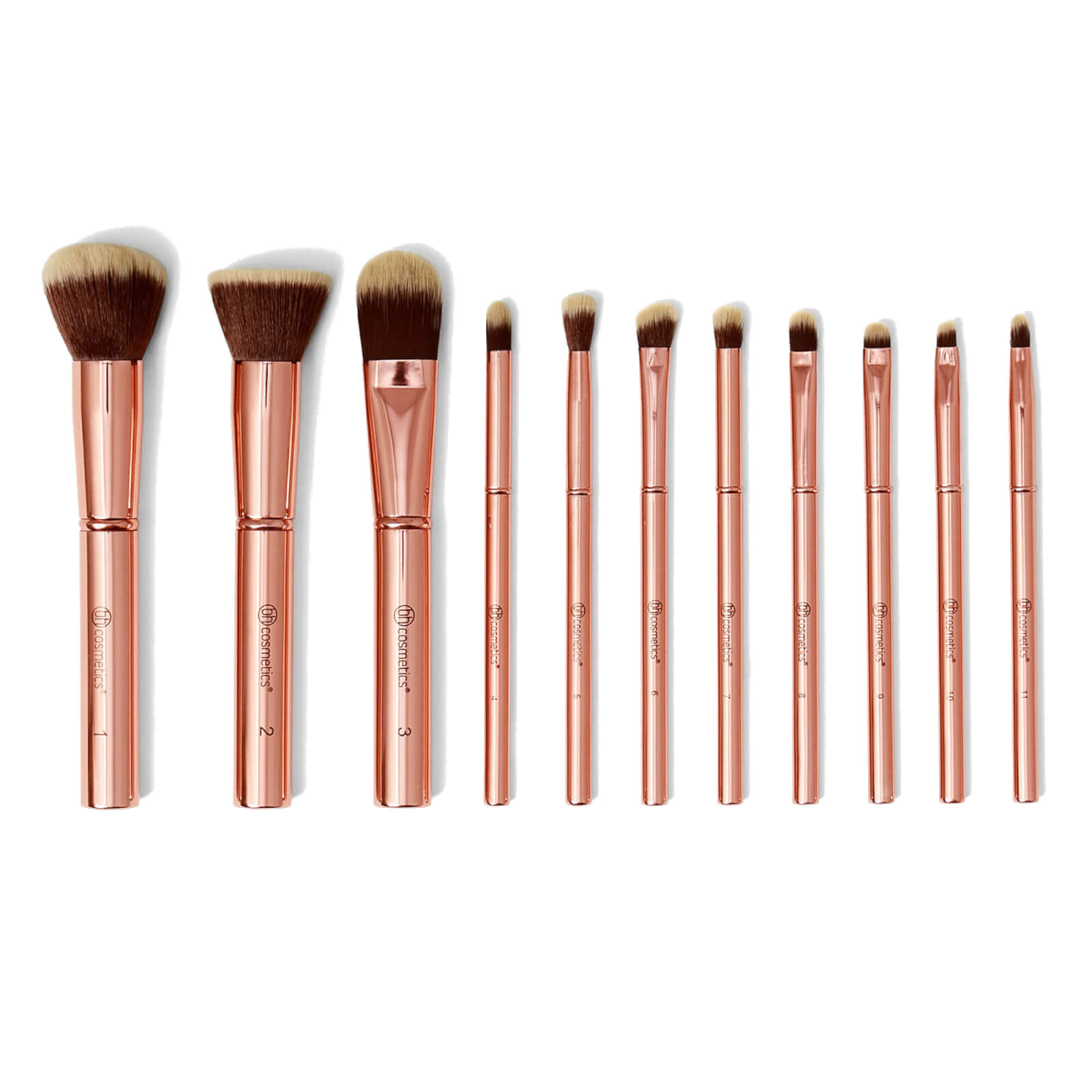 

BH Cosmetics Metal Rose 11 Piece Brush Set With Cosmetic Bag