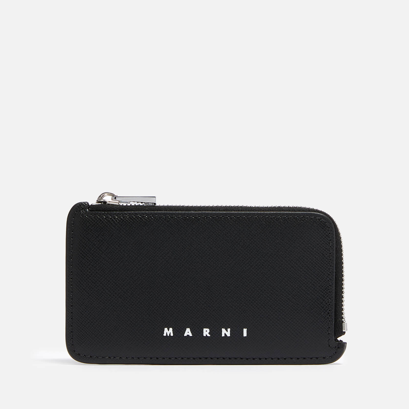 Marni Men's Zip Coin Card Holder - Black/Blu Black - One Size