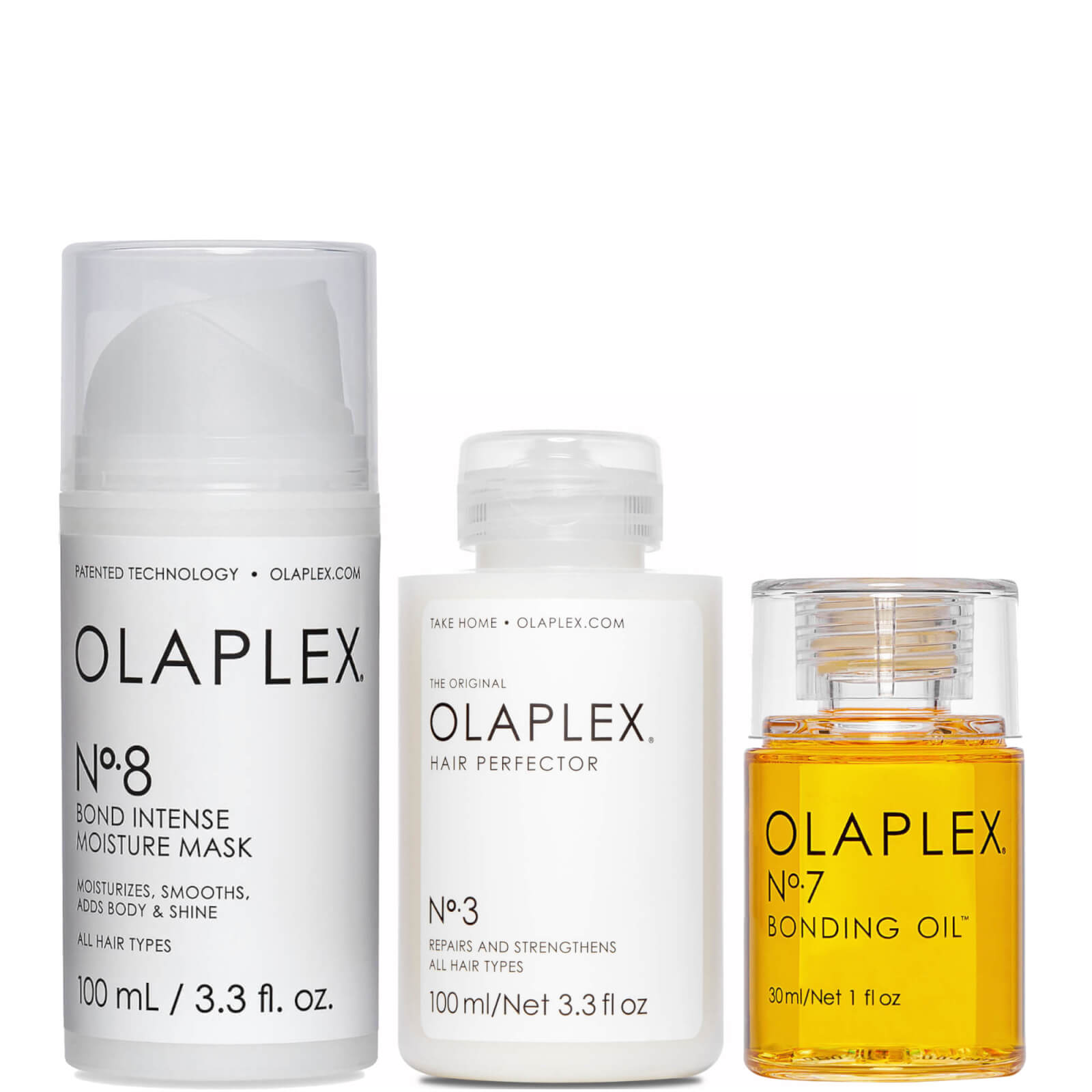 

Olaplex Singles Day Bundle - No.3, No.7, No.8