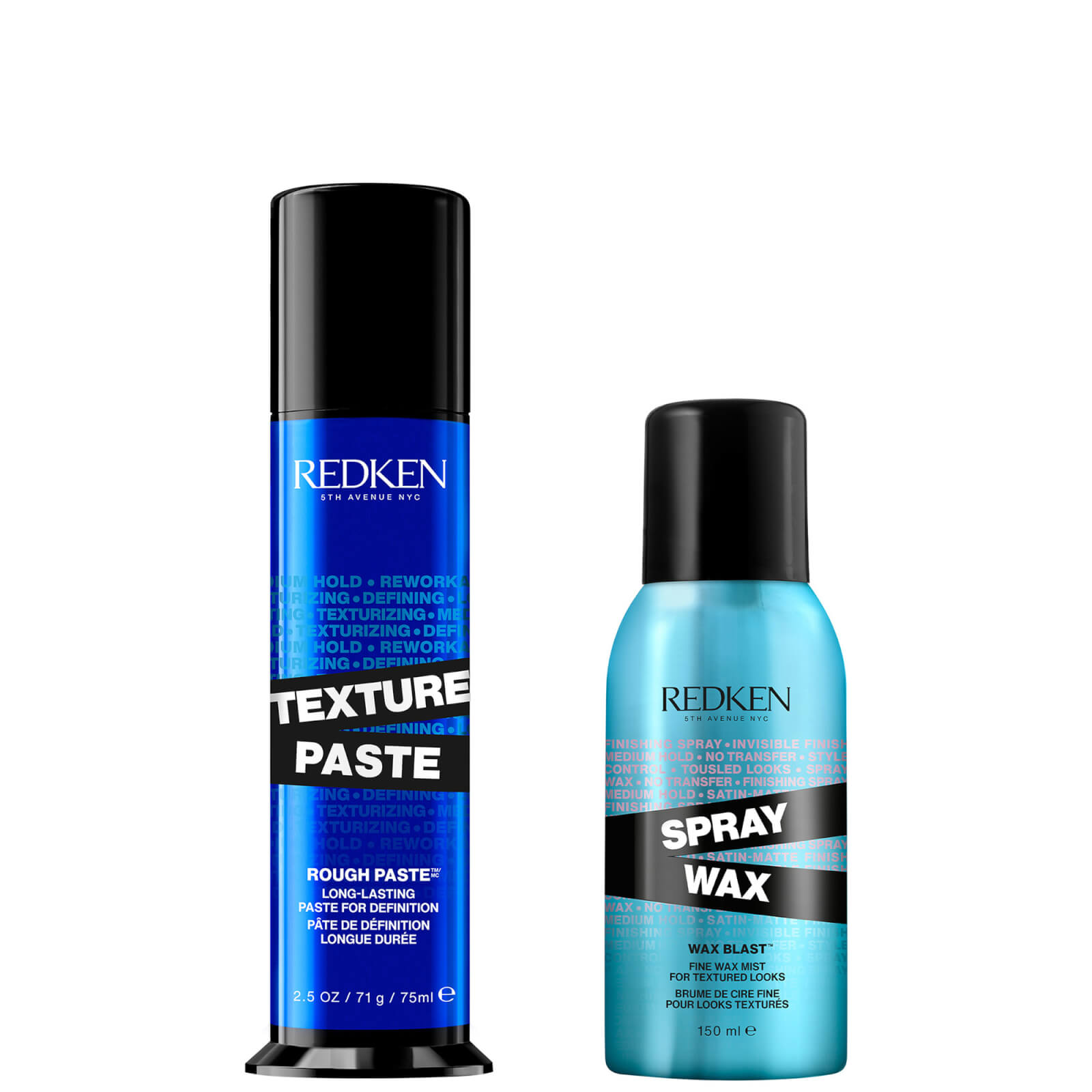 Image of Redken Styling Texture Paste and Spray Wax Bundle