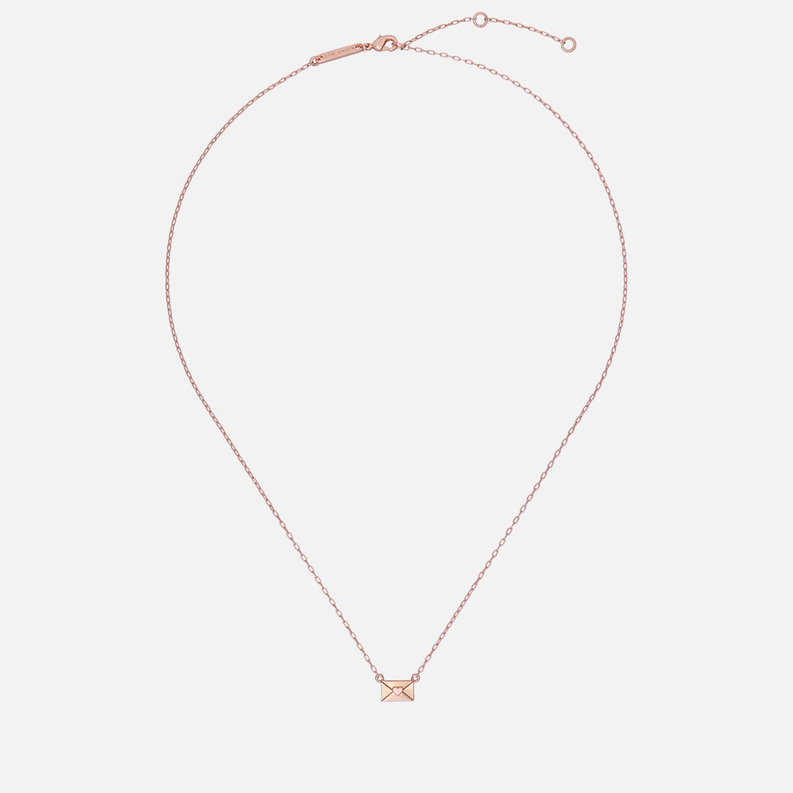 Image of Ted Baker Laressa Love Letter Rose Gold-Tone Necklace