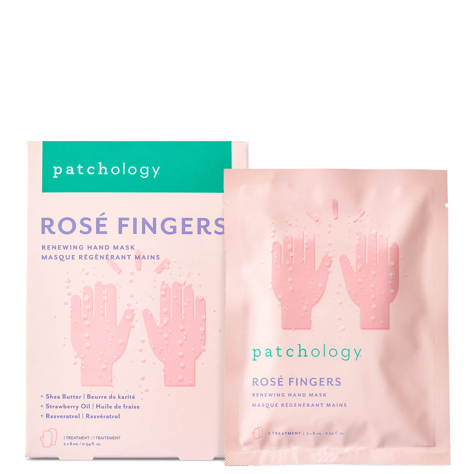 Shop Patchology Rosé Fingers - Renewing Hand Mask 54g