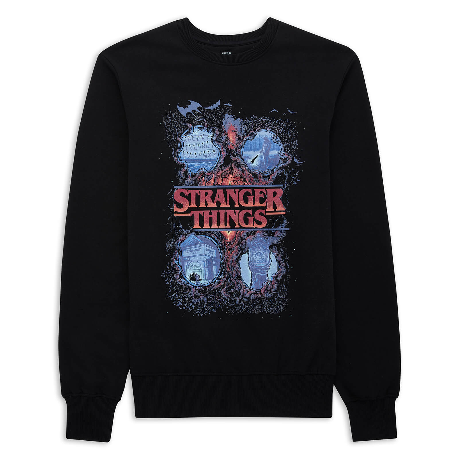 Stranger Things x Alex Hovey Four Seasons Sweatshirt - Black - M - Black