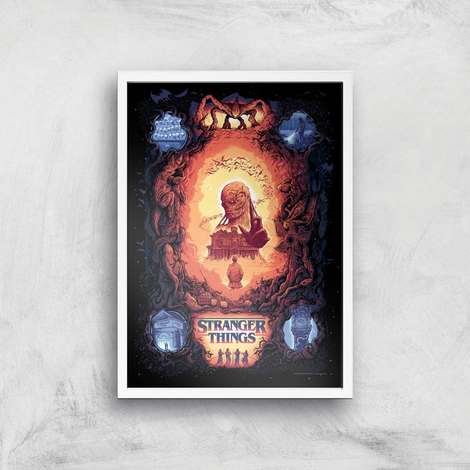 

Stranger Things x Alex Hovey Vecna Illustration Giclee Art Print - A3 - White Frame