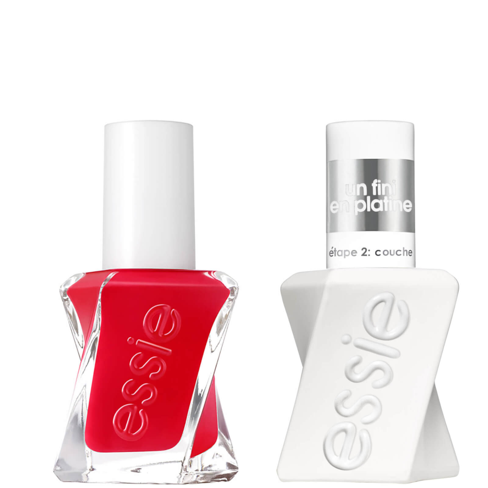 Essie Gel Couture Rock The Runway And Clear Topcoat Nail Polish Duo In Multi