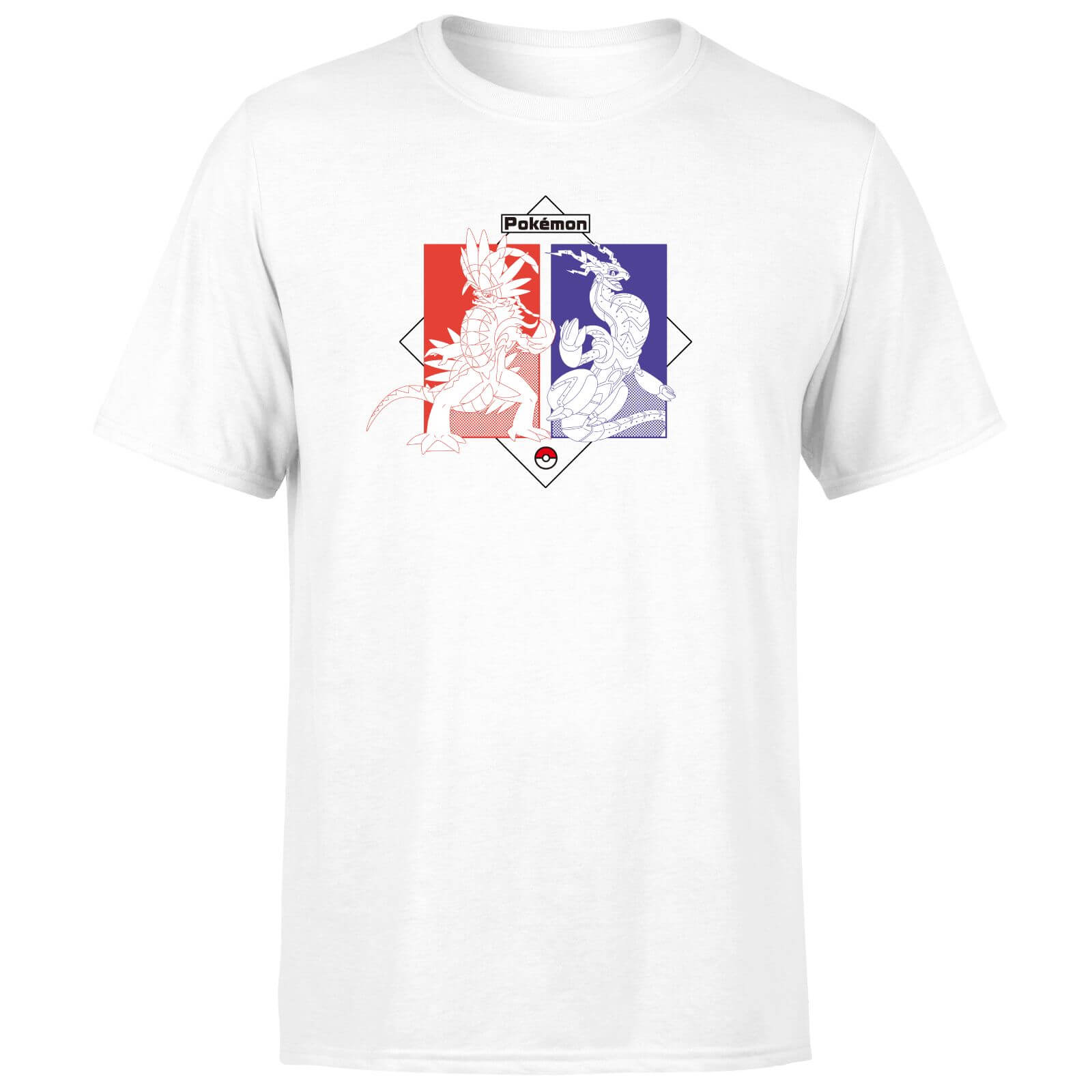 Pokémon Legendary Unisex T-Shirt - White - 5XL - Bianco