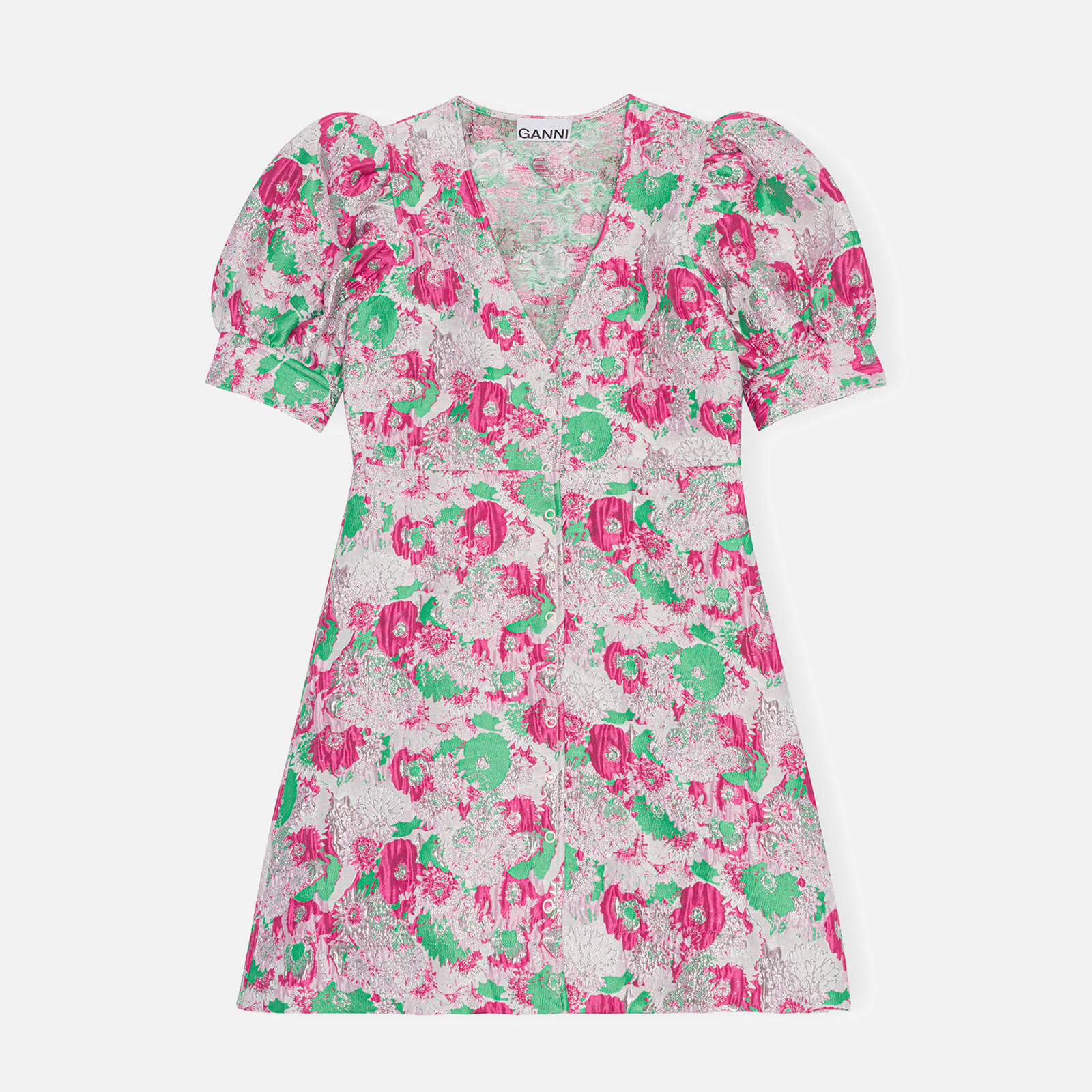 Ganni Floral-Jacquard Mini Dress - EU 42/UK 14 product