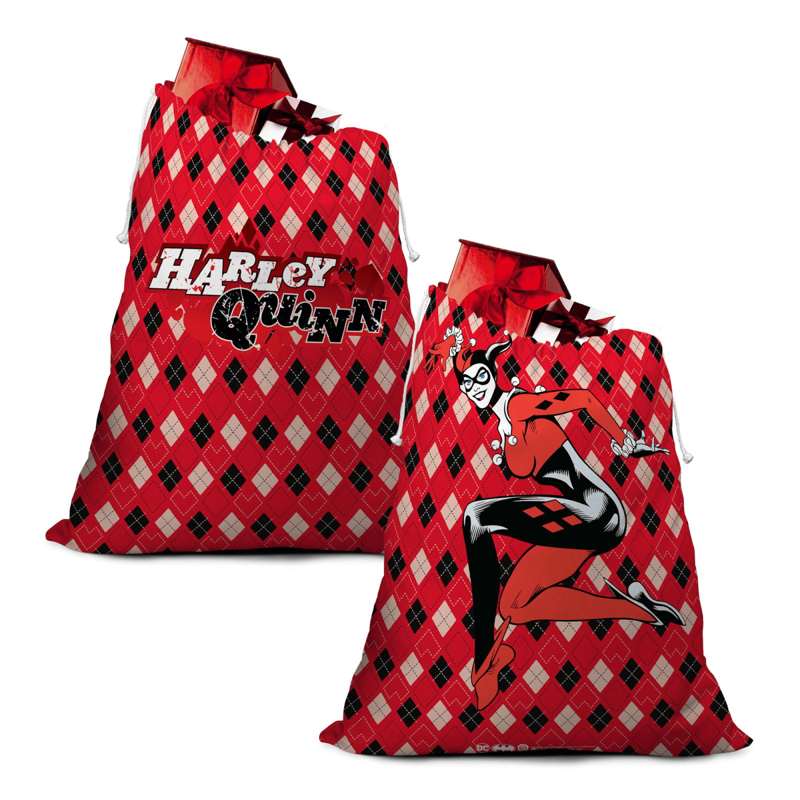 

Harley Quinn Logo Christmas Santa Sack