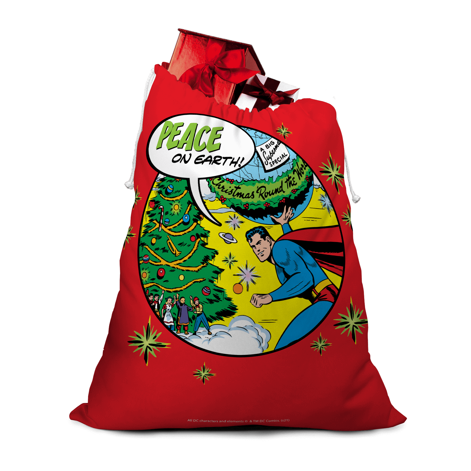 

Superman Peace On Earth! Christmas Santa Sack