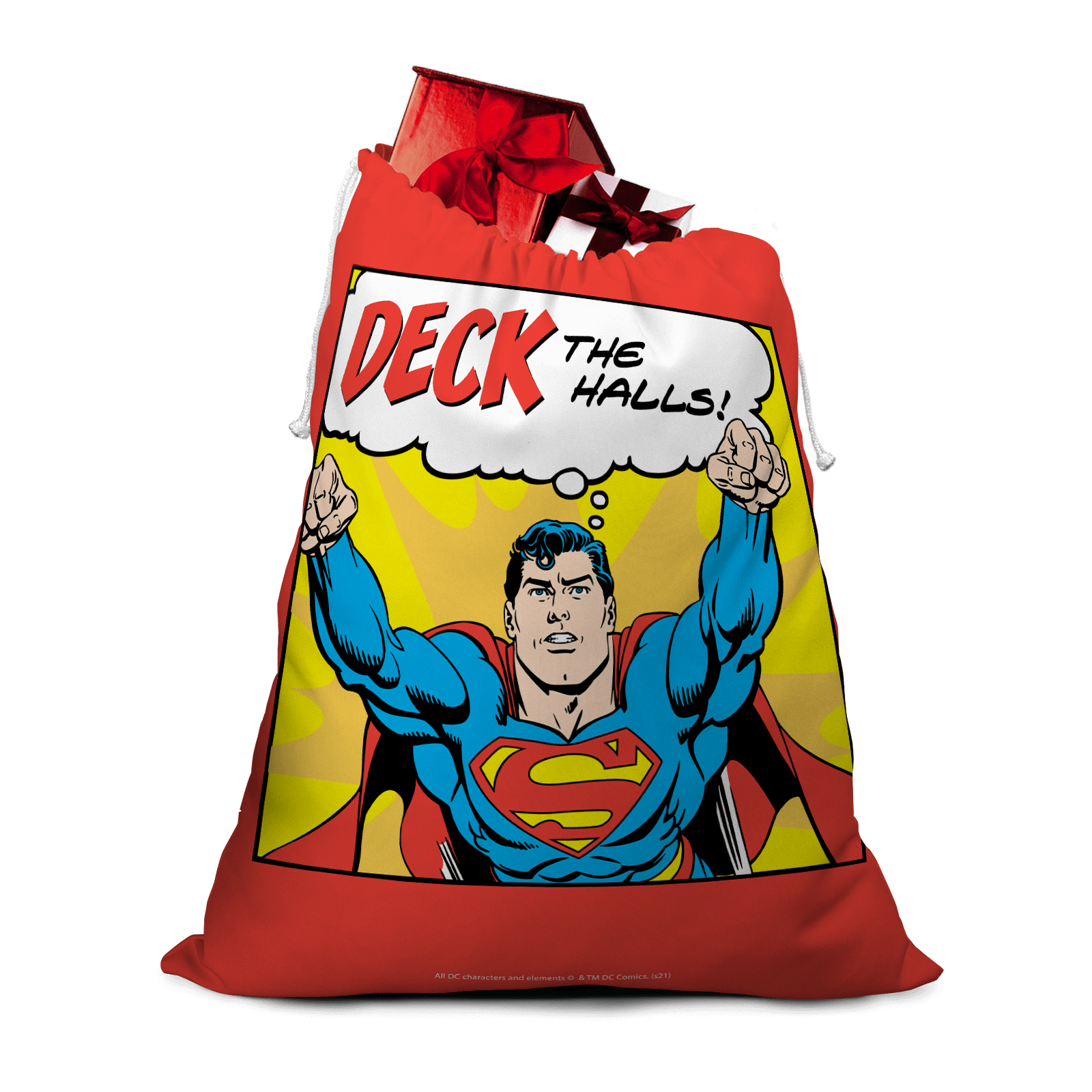 

Superman Deck The Halls! Christmas Santa Sack