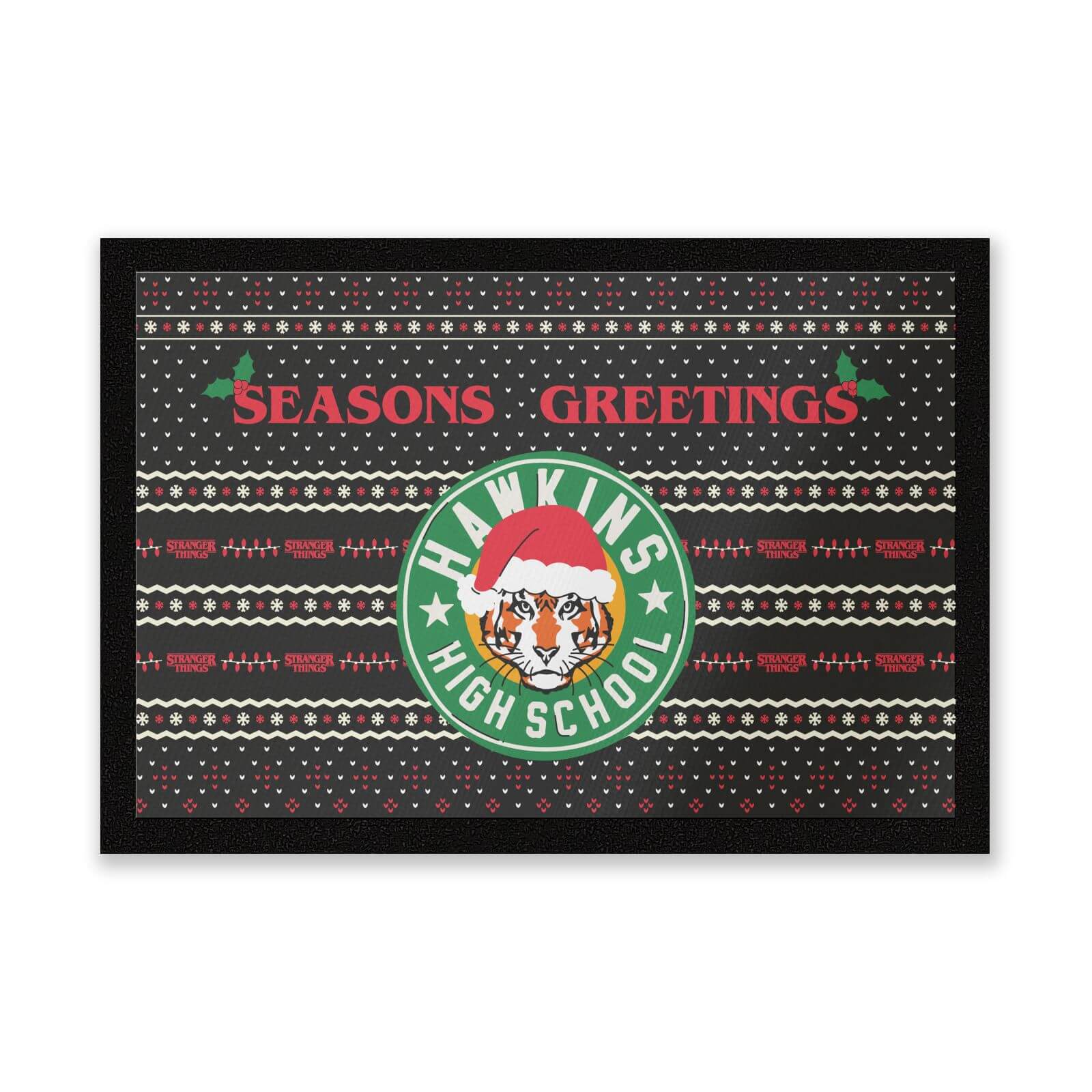 

Stranger Things Seasons Greetings From Hawkins High School Entrance Mat
