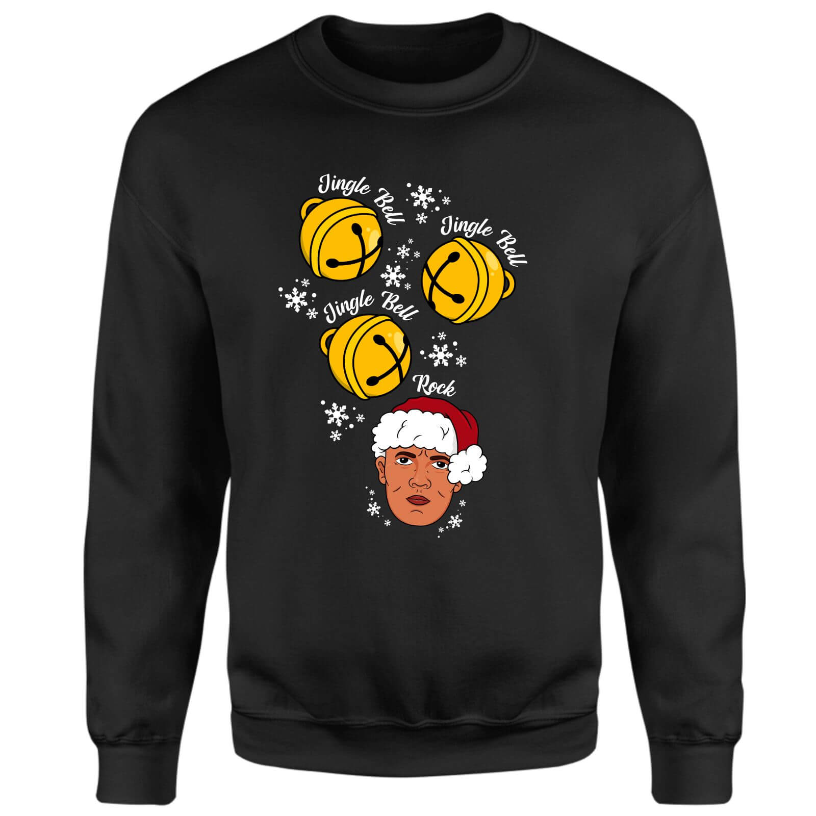Jingle Bell Jingle Bell Jingle Bell Rock Christmas Jumper - Black - S - Black