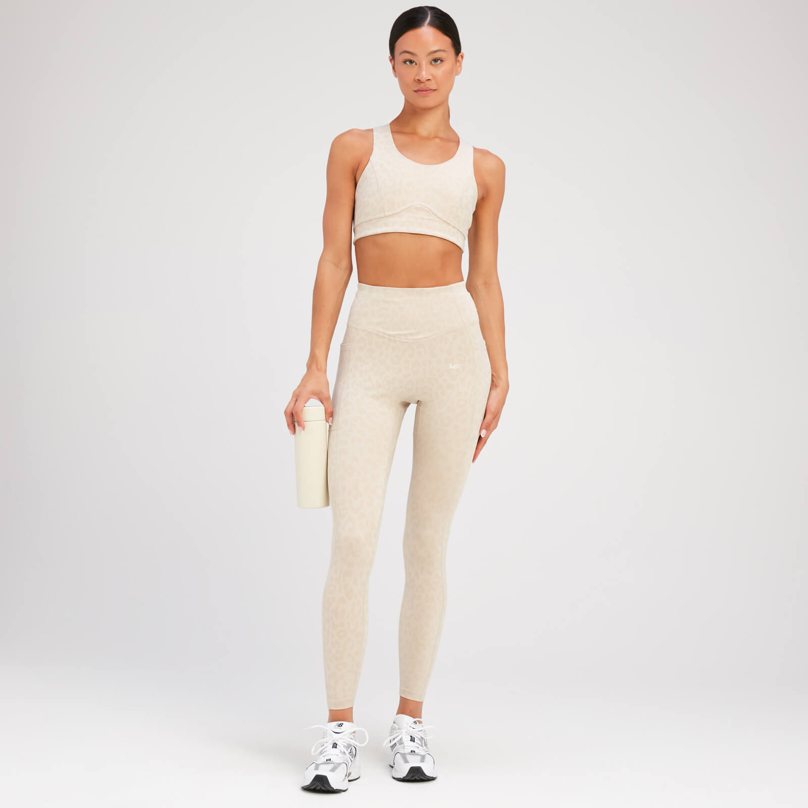 5059883244495 - Damen Tempo Animal Leggings – Leinwandgrau - S 5059883244495 - Damen Tempo Animal Leggings – Leinwandgrau - S
