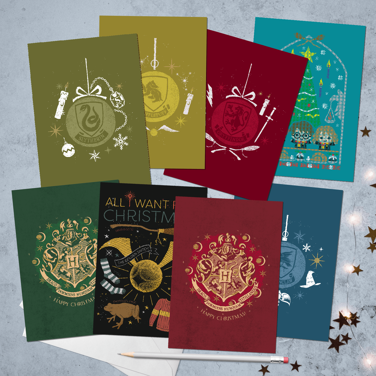 

Harry Potter Christmas Greeting Cards 8-Pack