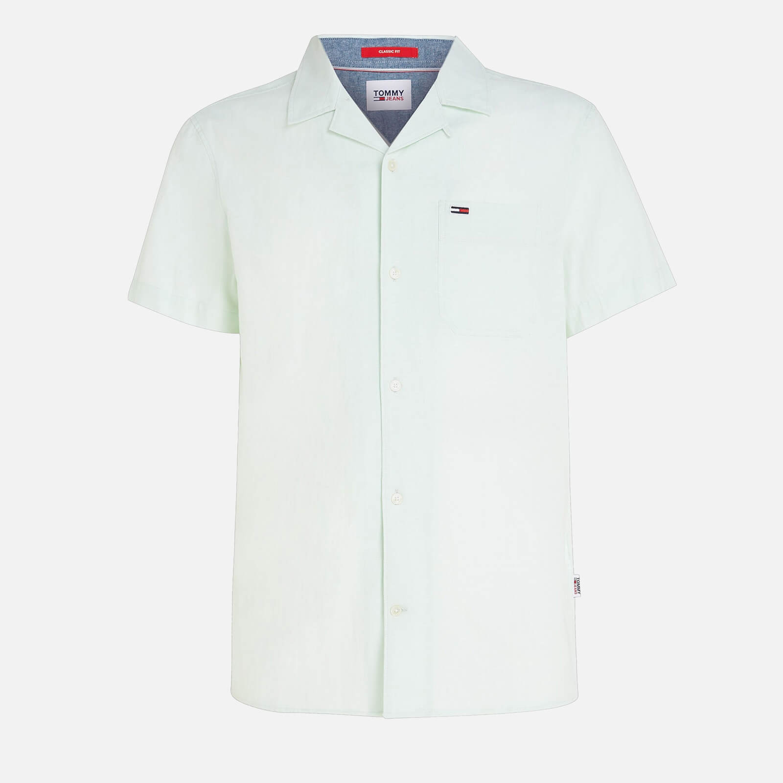 Tommy Jeans Classic Camp Cotton and Linen-Blend Shirt