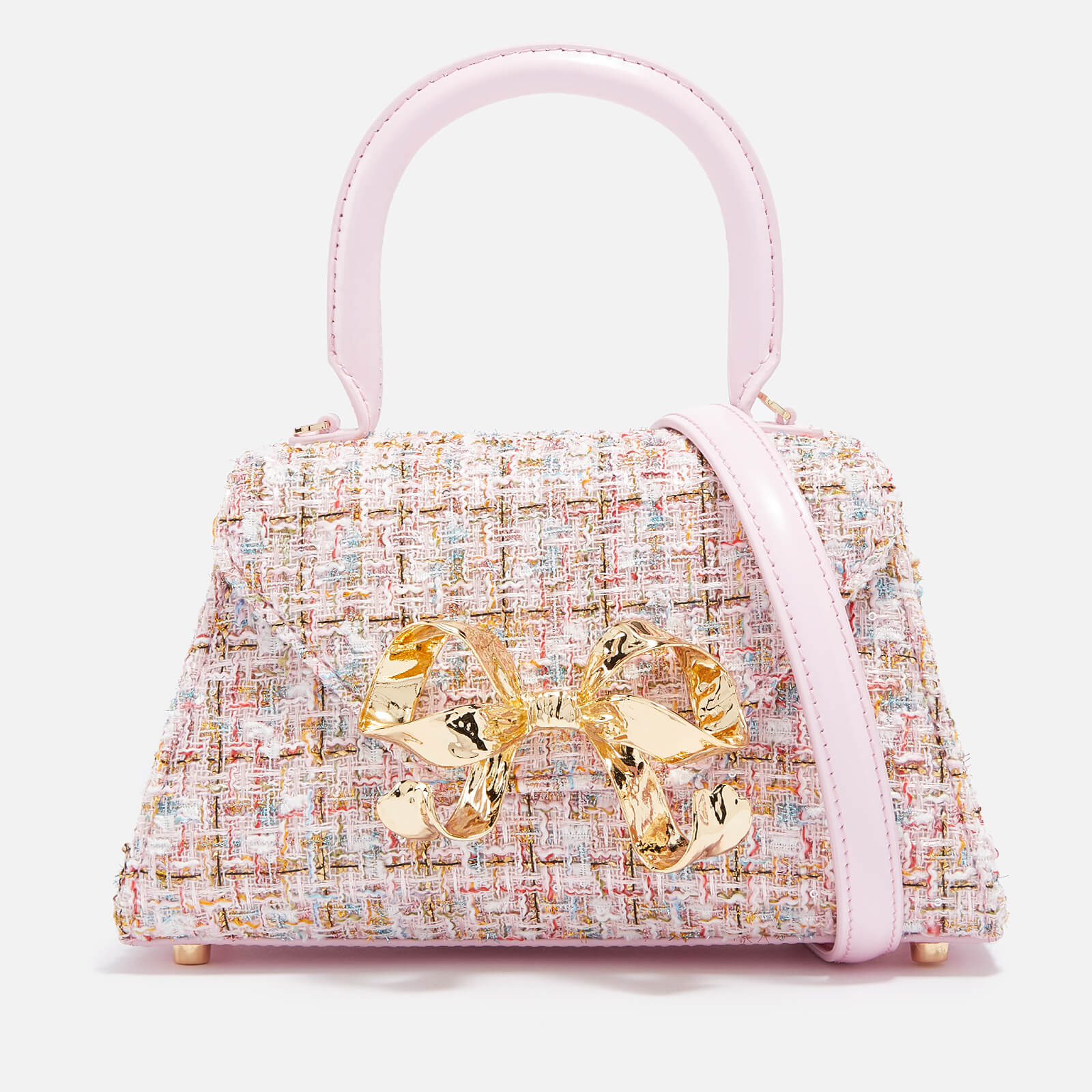 Self-Portrait Bow Mini Boucle Envelope Bag