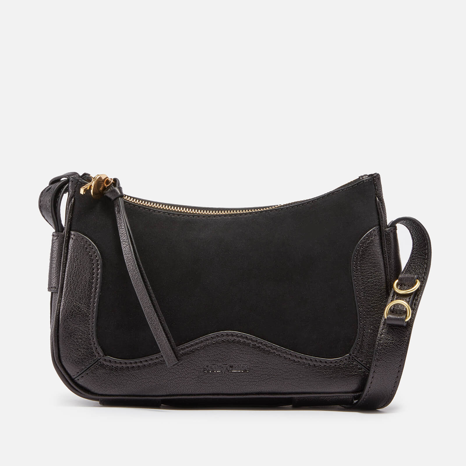 See by Chloé Hana Suede and Leather Shoulder Bag