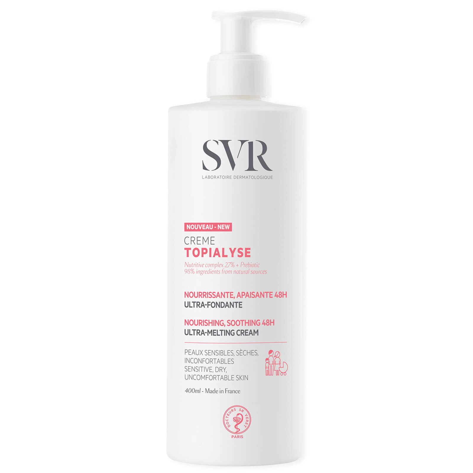 Image of SVR Topialyse Anti-Itching Face and Body Cream 400ml