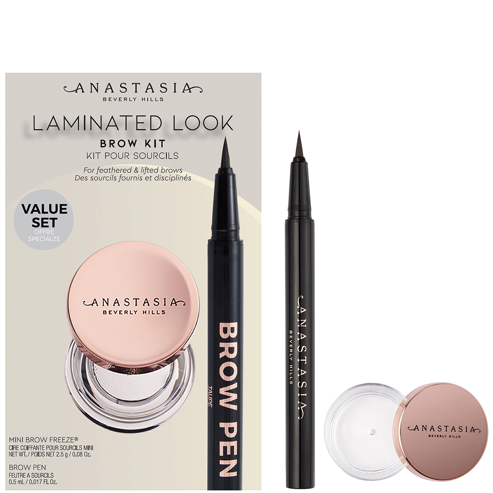 

Anastasia Beverly Hills Laminated Look Brow Kit (Various Shades) - Soft Brown