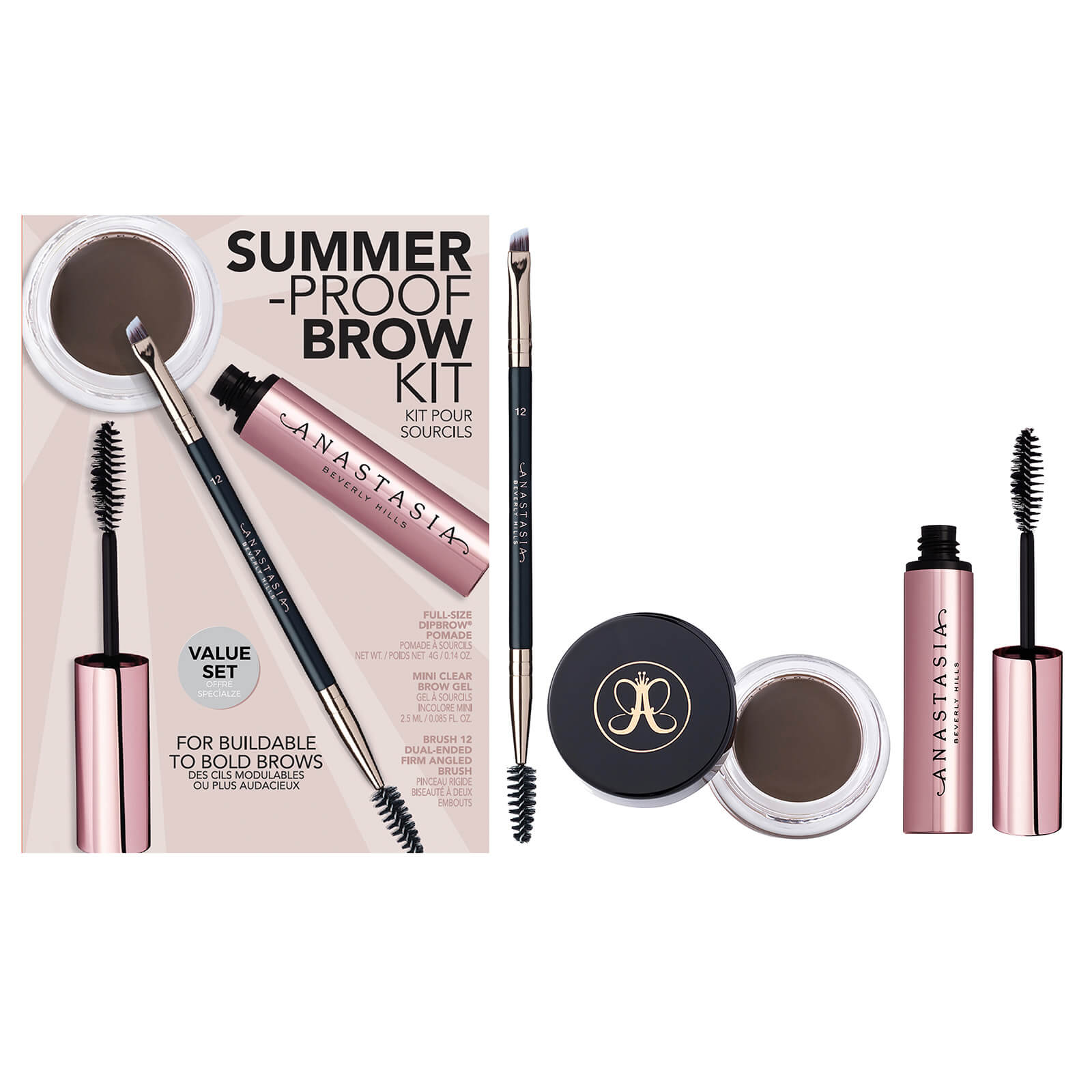 Image of Anastasia Beverly Hills Summer-Proof Brow Kit (Various Shades) - Medium Brown