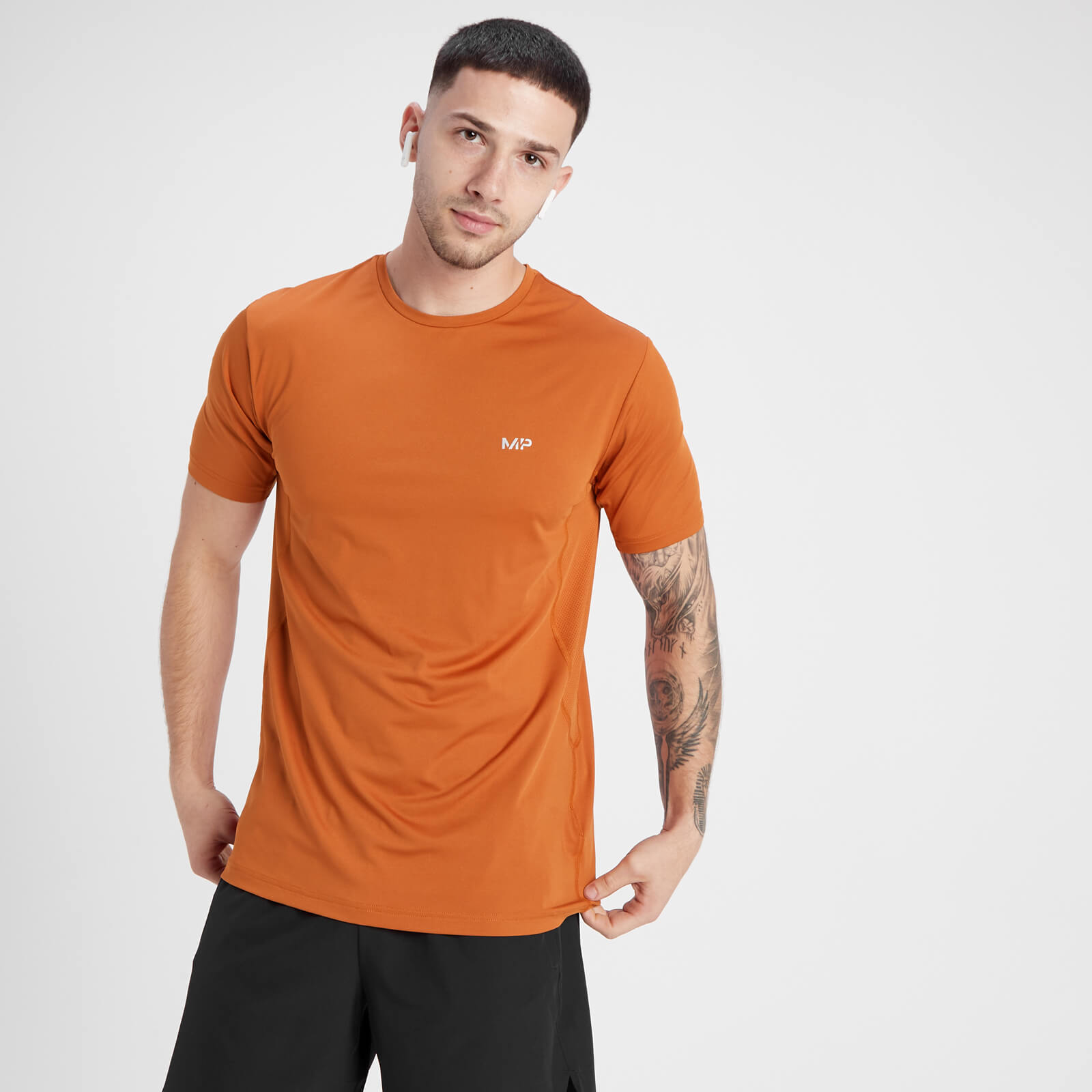 Image of T-Shirt a maniche corte MP Velocity da uomo - Arancione scuro - S
