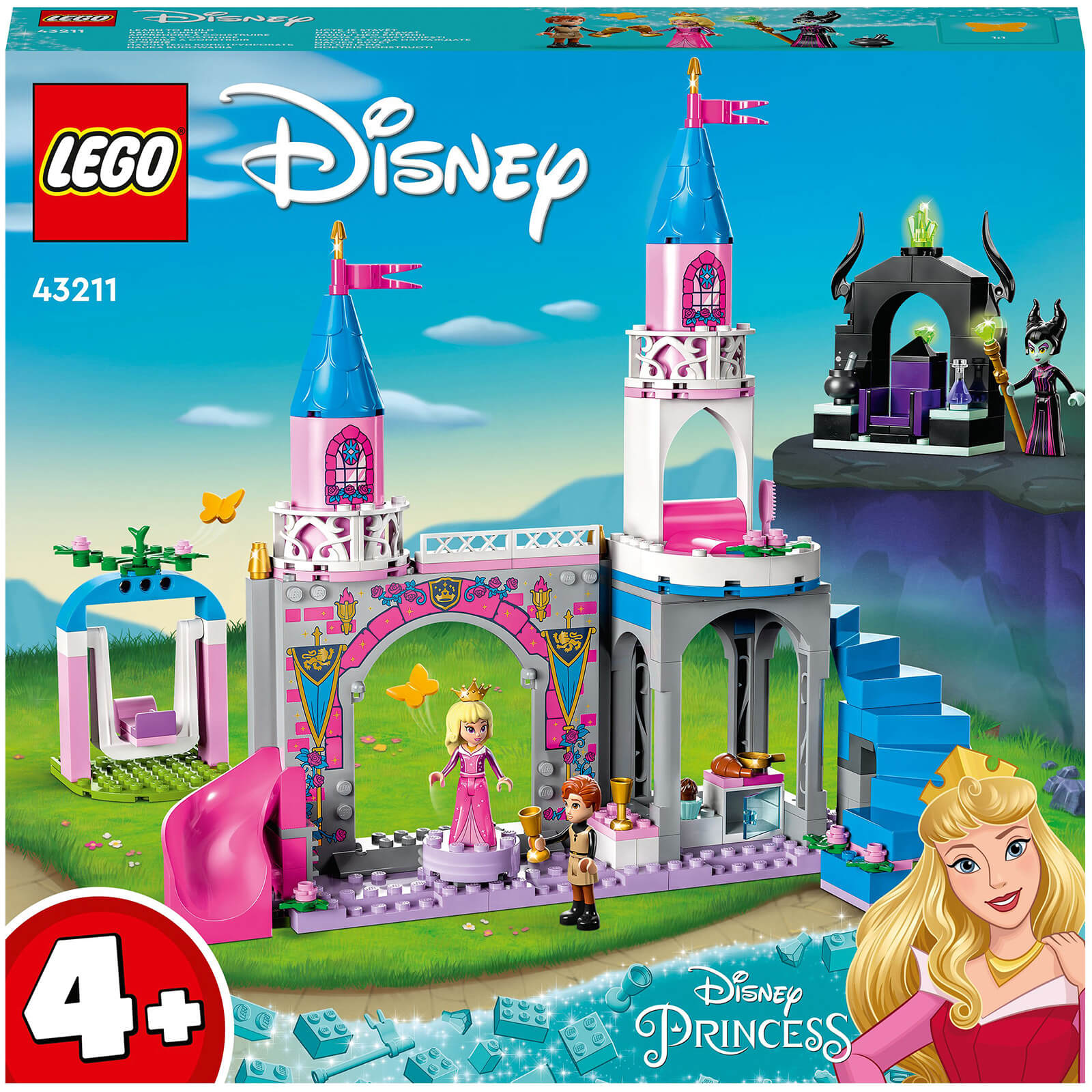 lego disney princess: aurora's castle set (43211)