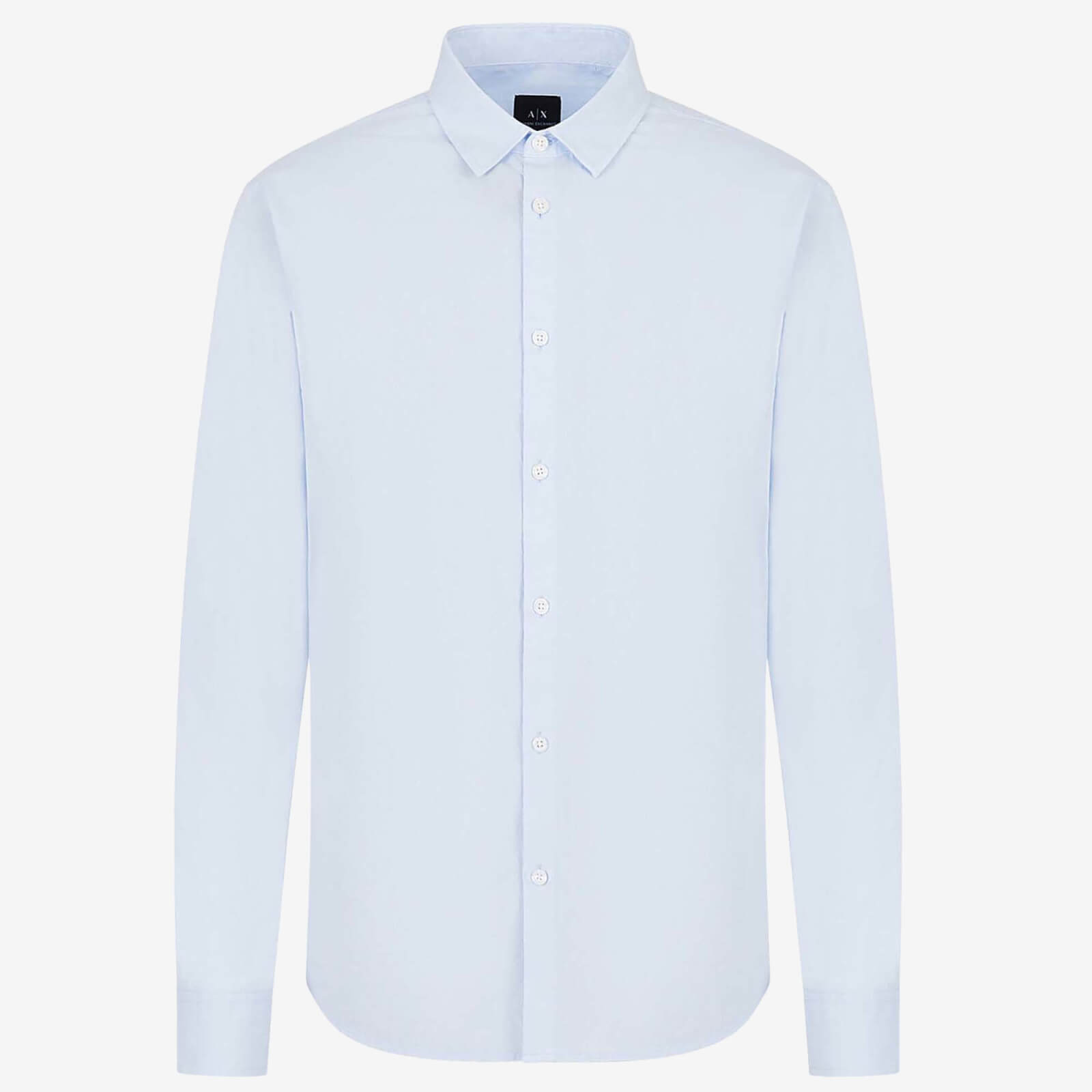 Armani Exchange Light Blue Cotton Shirt