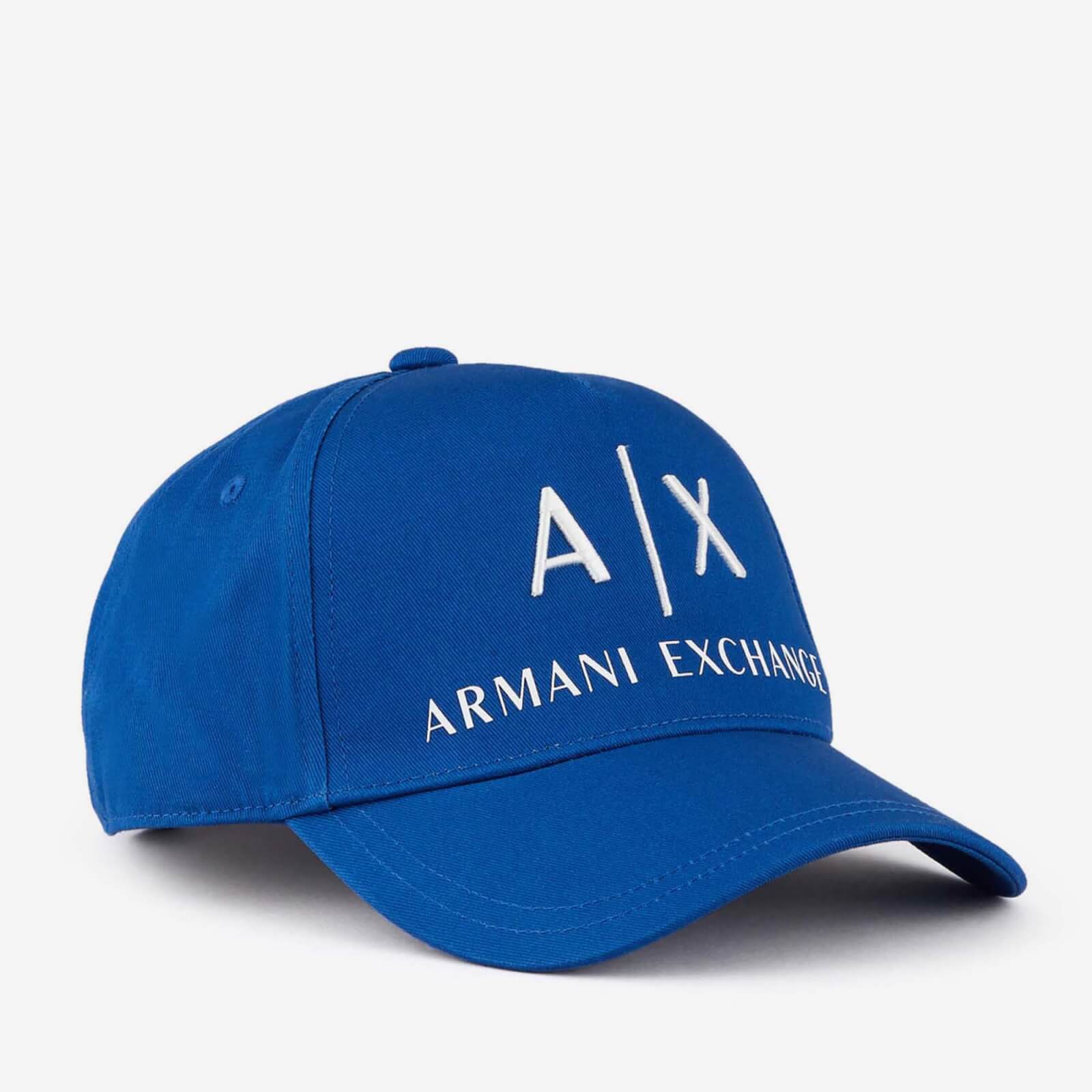 Image of Armani Exchange Embroidered Logo Cotton Baseball Cap