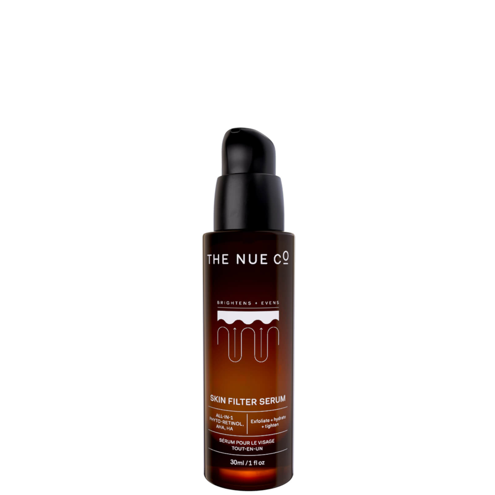 The Nue Co Skin Filter Daily Brightening Phyto-retinol + Aha Serum 1 oz / 30 ml