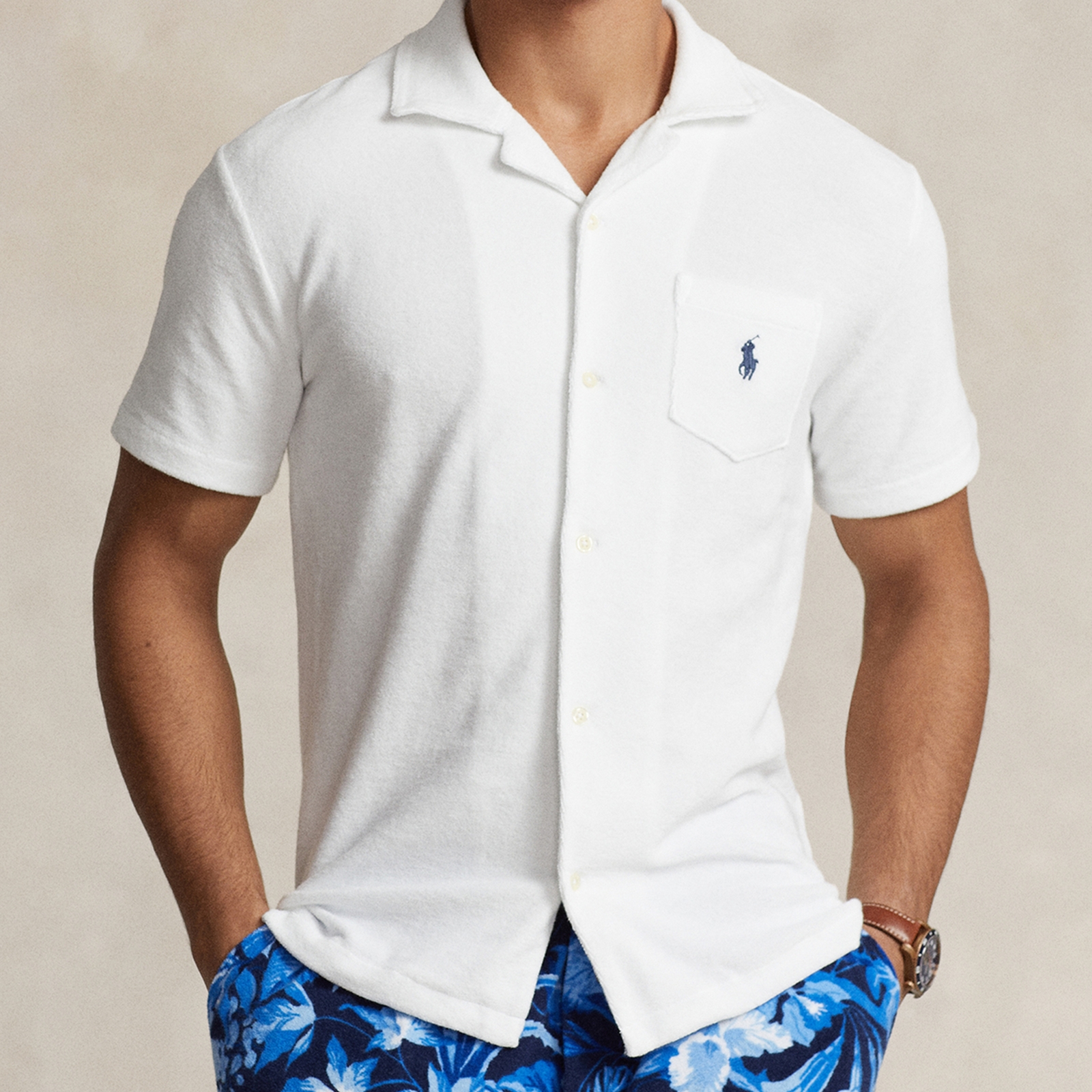 Polo Ralph Lauren Cotton-Terry Shirt - S
