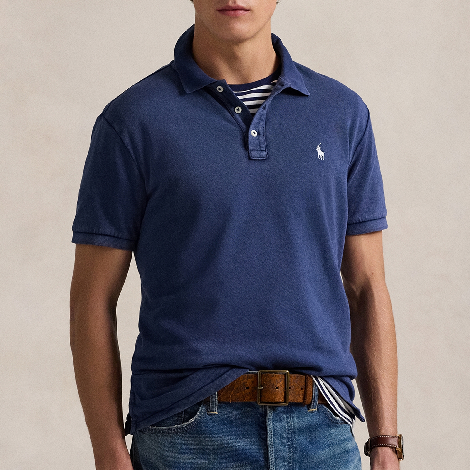 Polo Ralph Lauren Cotton-Piqué Polo Shirt - L
