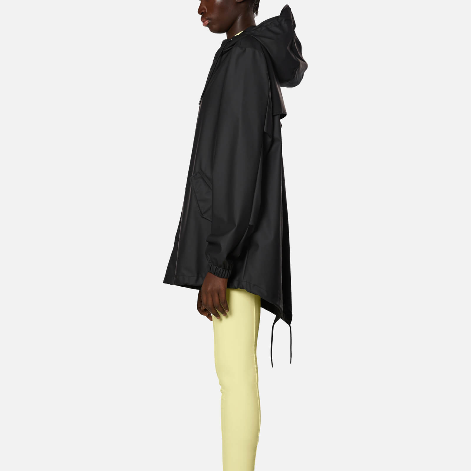 Rains Unisex Essential Matte-Shell Fishtail Jacket - S