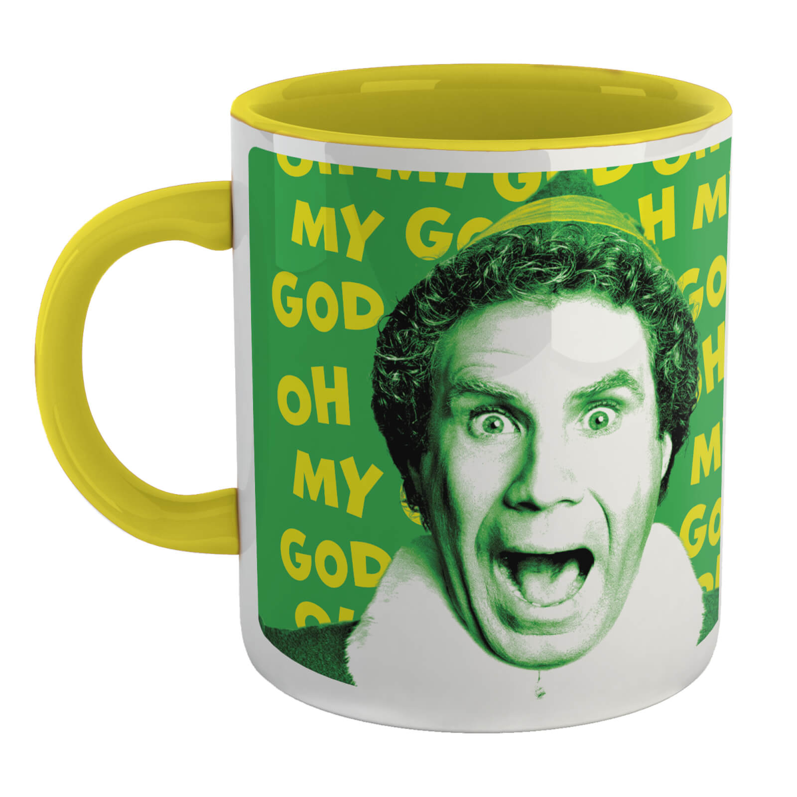 

Elf Oh My God! Santa's Coming! Mug - Yellow