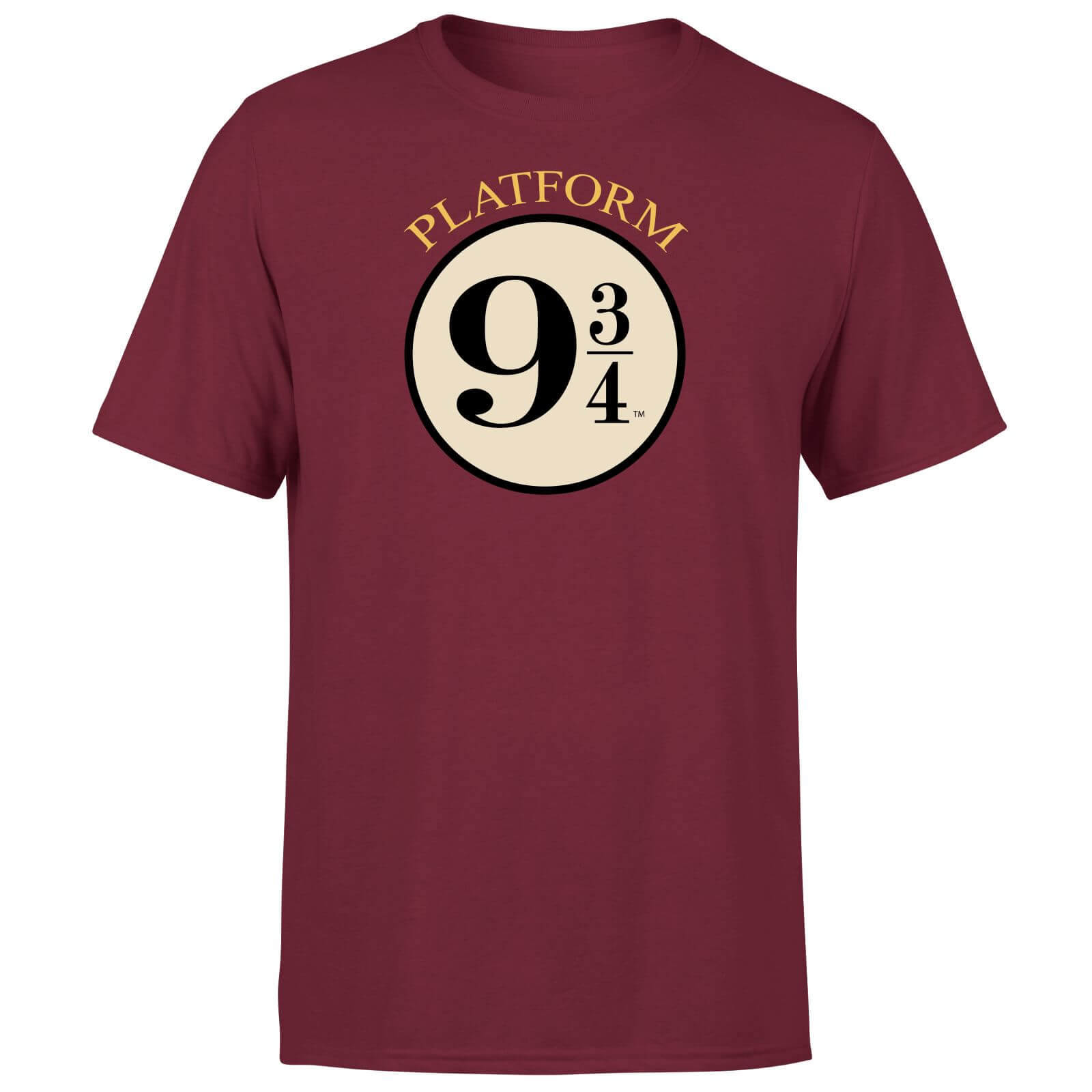 Harry Potter Platform 9 3/4 T-Shirt - Burgundy - XL