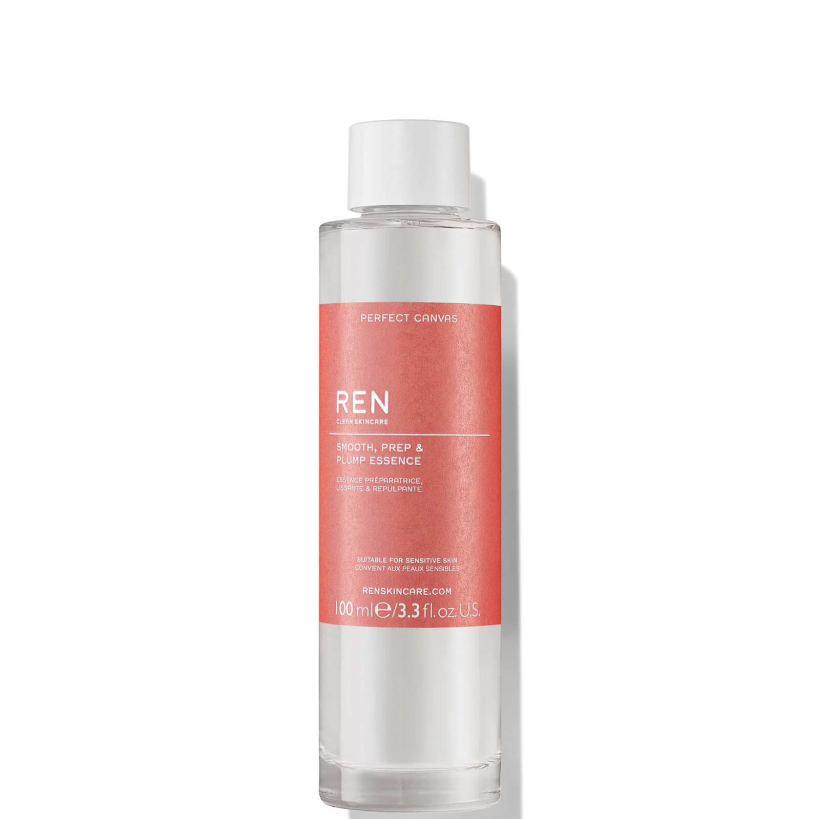 Image of REN Clean Skincare Perfect Canvas Smooth, Prep and Plump Essence 100ml