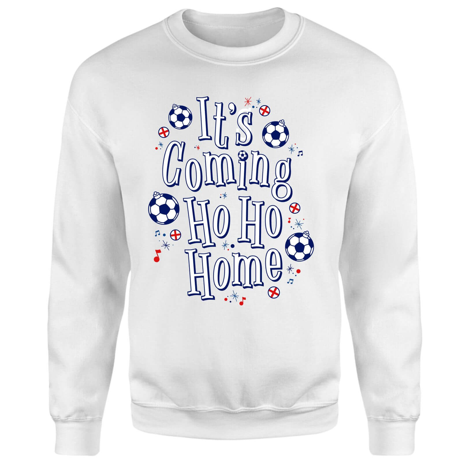 It's Coming Ho Ho Home Sweatshirt - White - XL - White