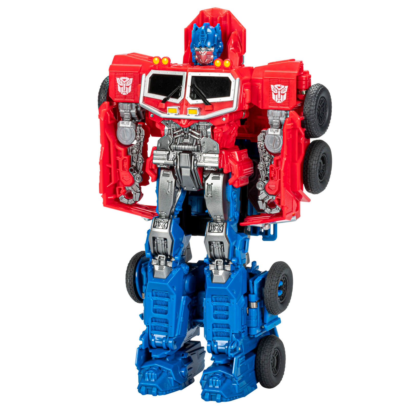 Image of Hasbro Transformers Bumblebee Cyberverse Adventures Dinobots Unite Smash Changer Optimus Prime Action Figure