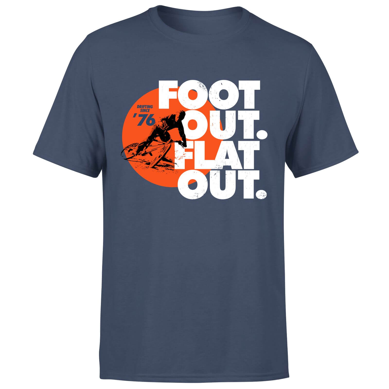 Foot Out. Flat Out. Men's T-Shirt - Navy - S - Navy