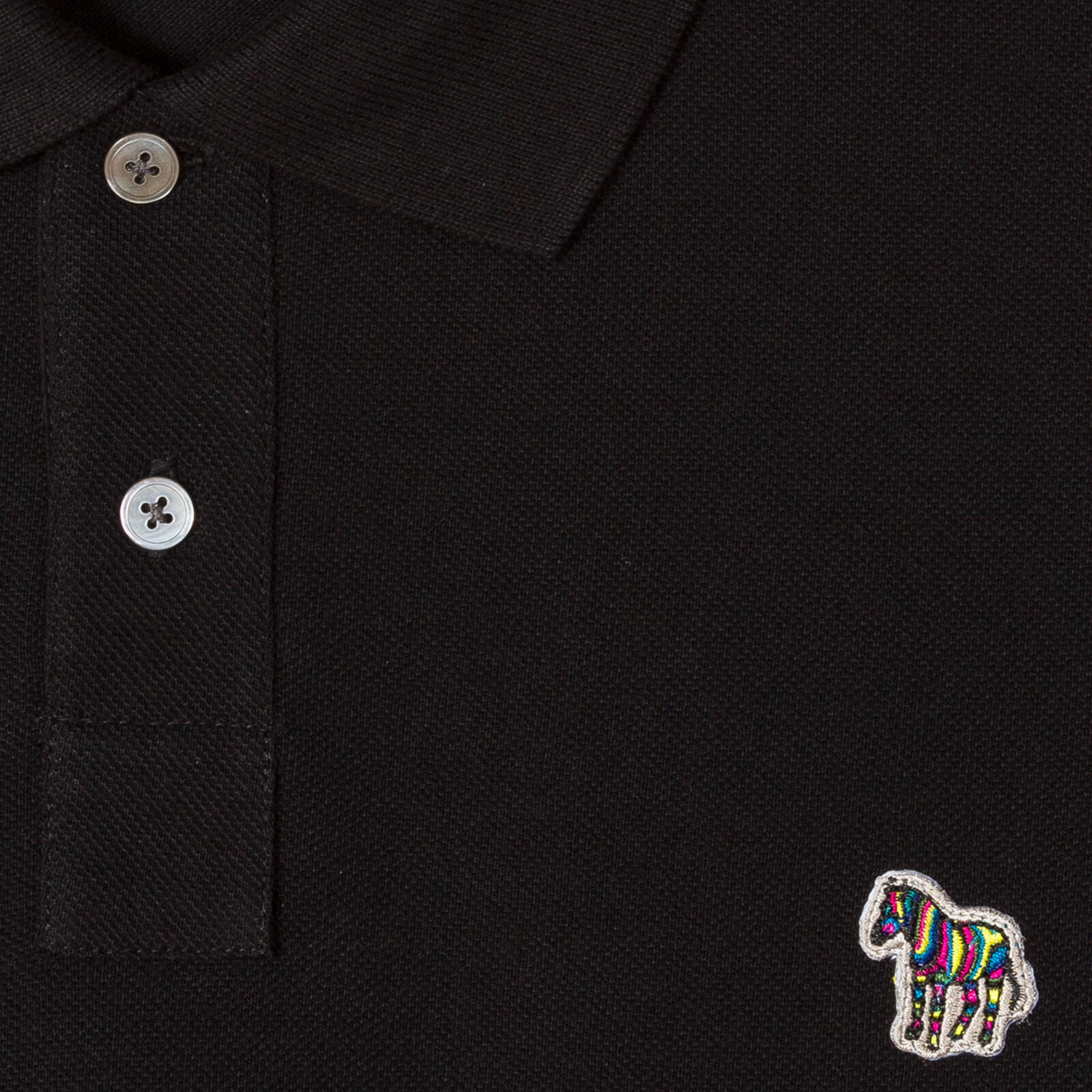 Ps Paul Smith Blue Logo-Embroidered Organic Cotton Polo Shirt - Men's Large