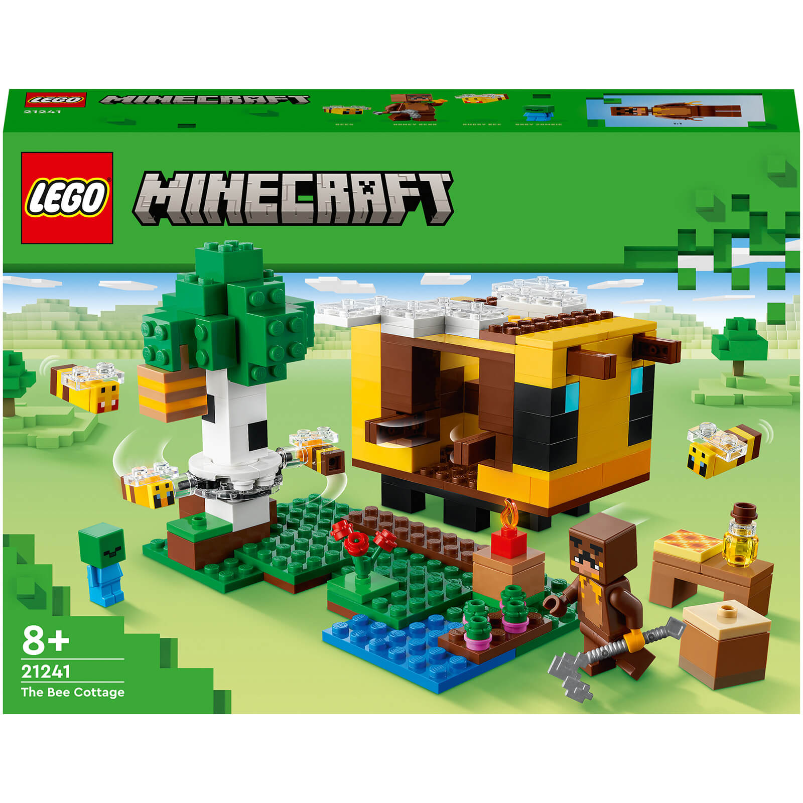 LEGO Minecraft: The Bee Cottage Toy House with Animals (21241)