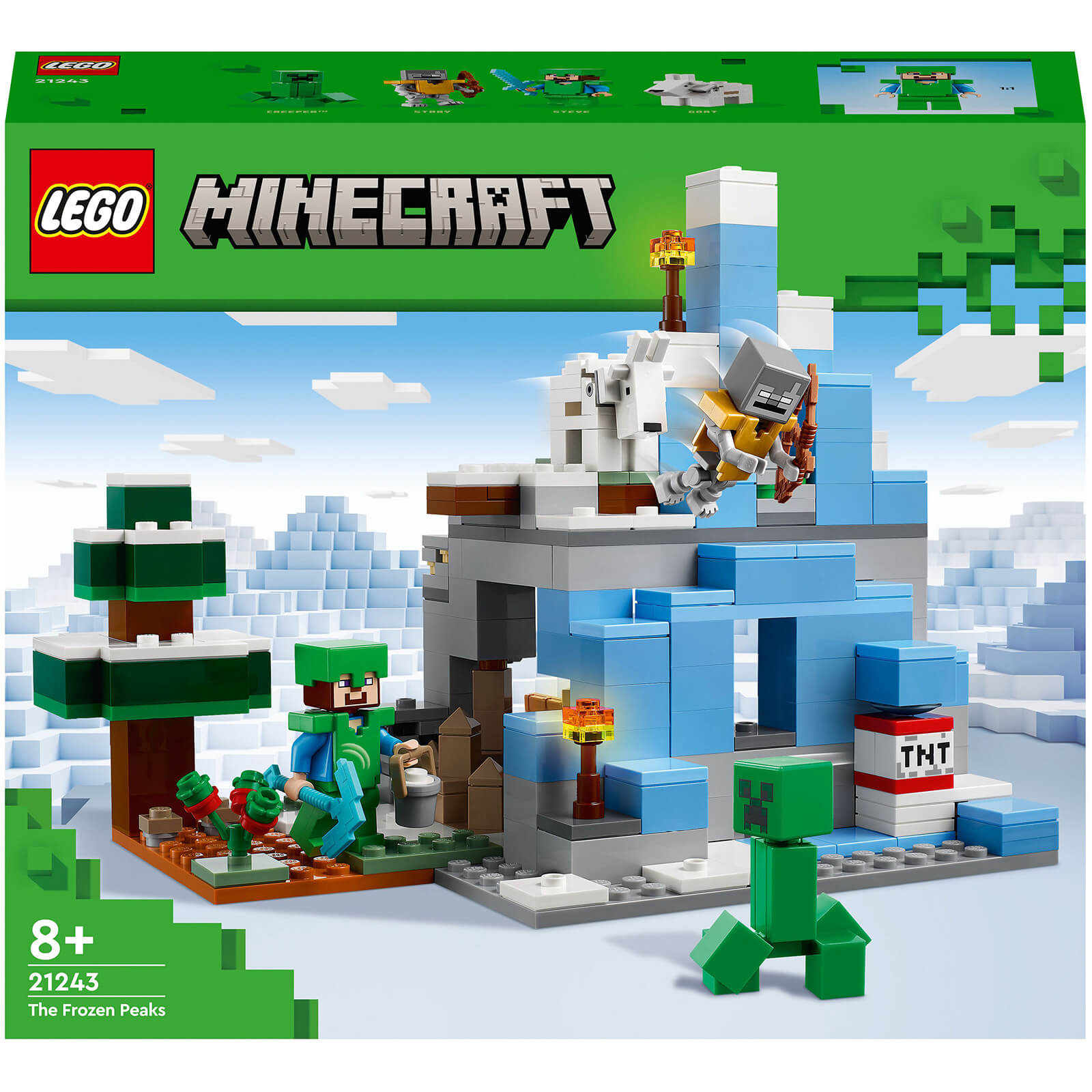LEGO Minecraft: The Frozen Peaks Cave Mountain Set (21243)
