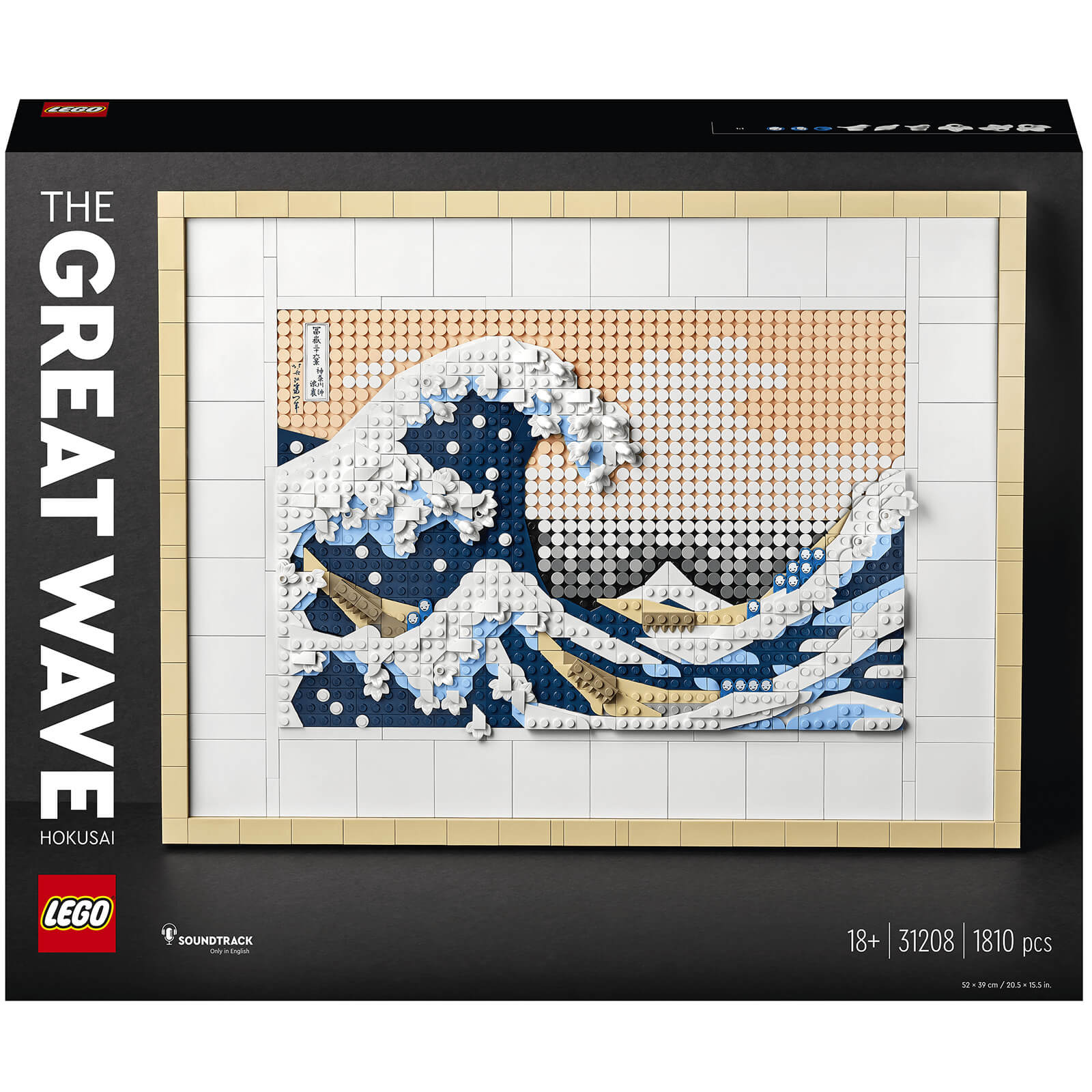 LEGO ART Hokusai - The Great Wave Wall Art Adults Set (31208)