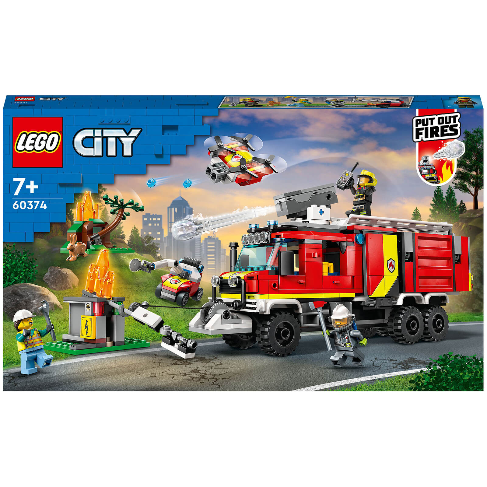 Image of 60374 LEGO® CITY Operations conducted wagon of the fire brigade