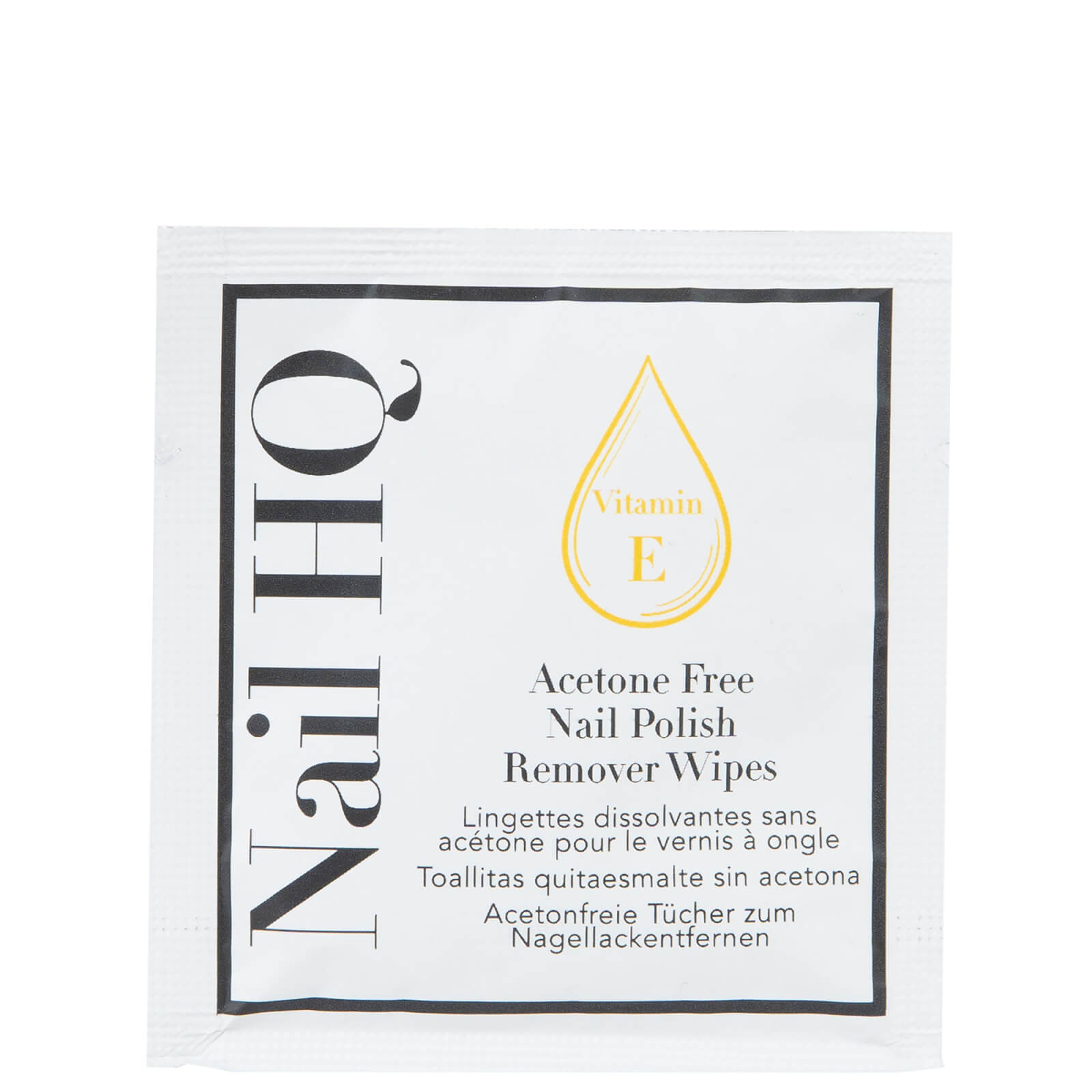 Nail Hq Acetone Free Polish Remover Wipes - Pack Of 10