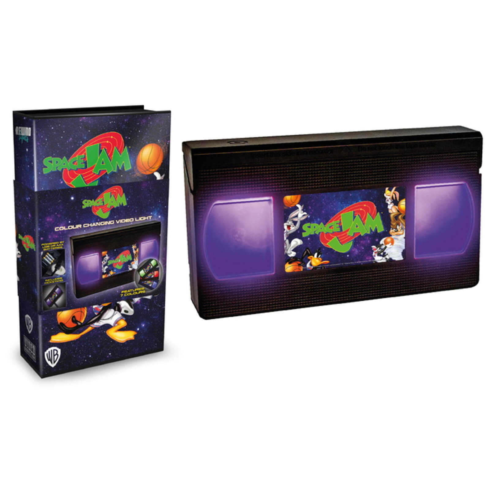 Click to view product details and reviews for Rewind Lights Space Jam Vhs Light.