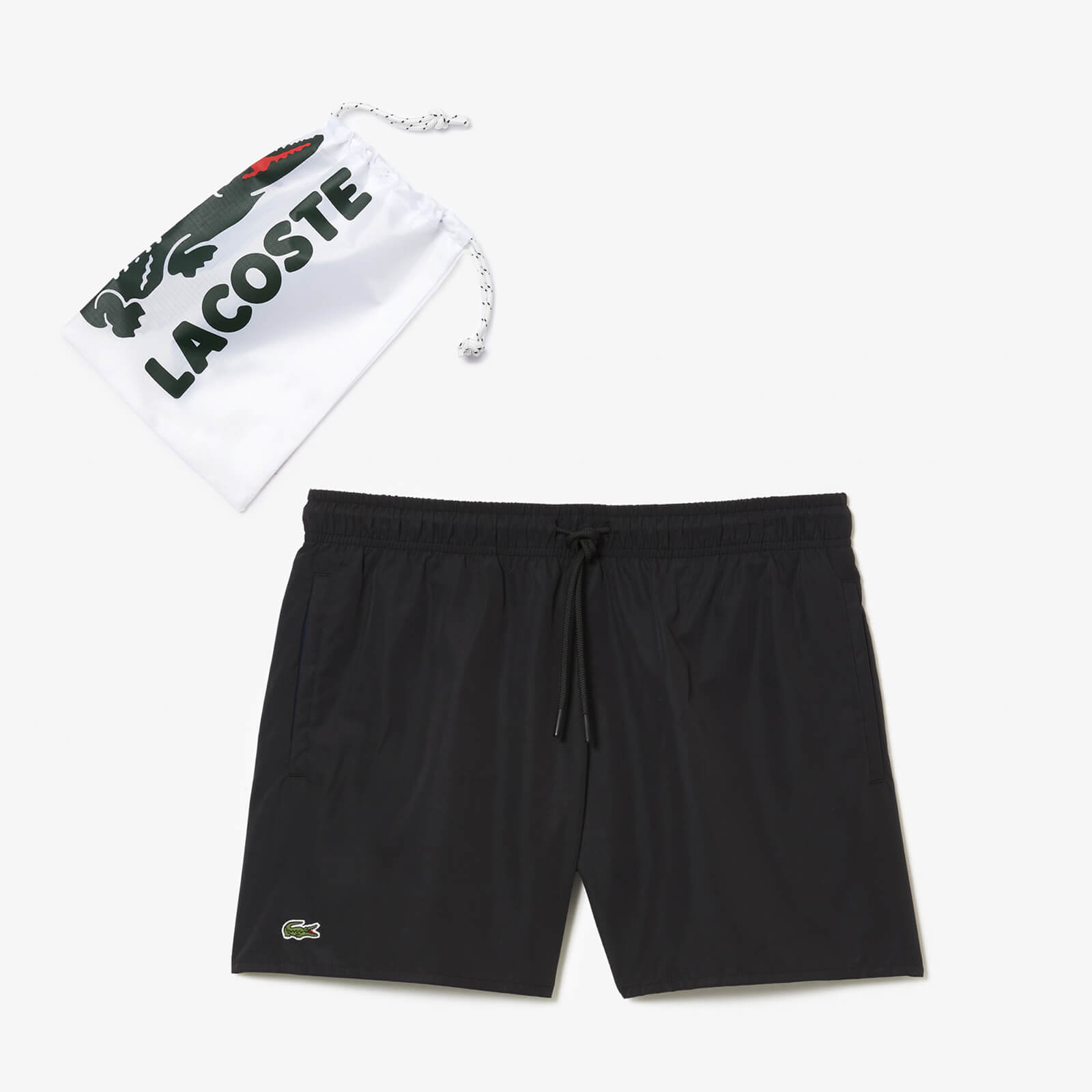 lacoste logo-appliquéd shell swim shorts - 6/xl
