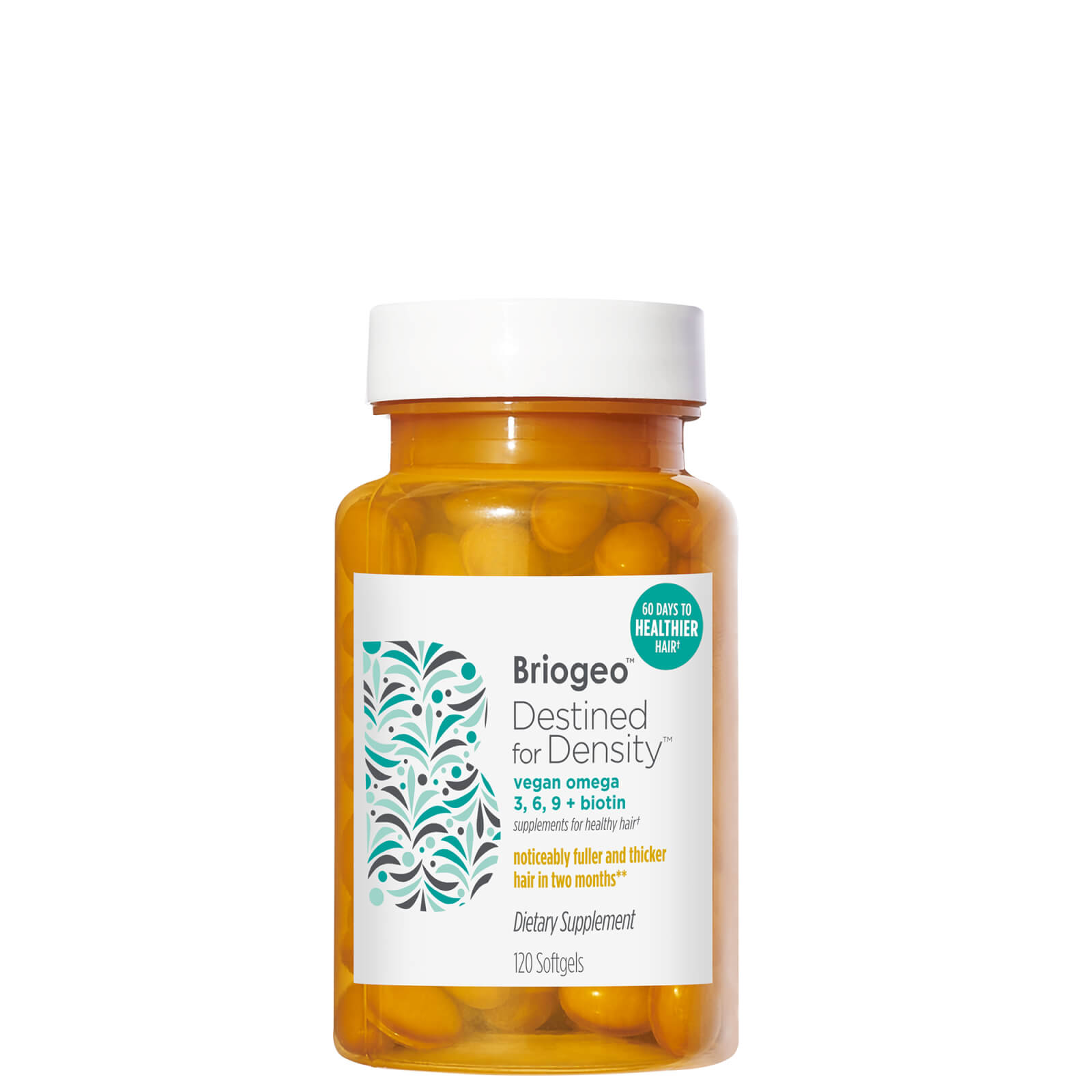 Briogeo Destined For Density Vegan Omega 3, 6, 9 And Biotin Supplements For Healthy Hair - 120 Softgels In Default Title