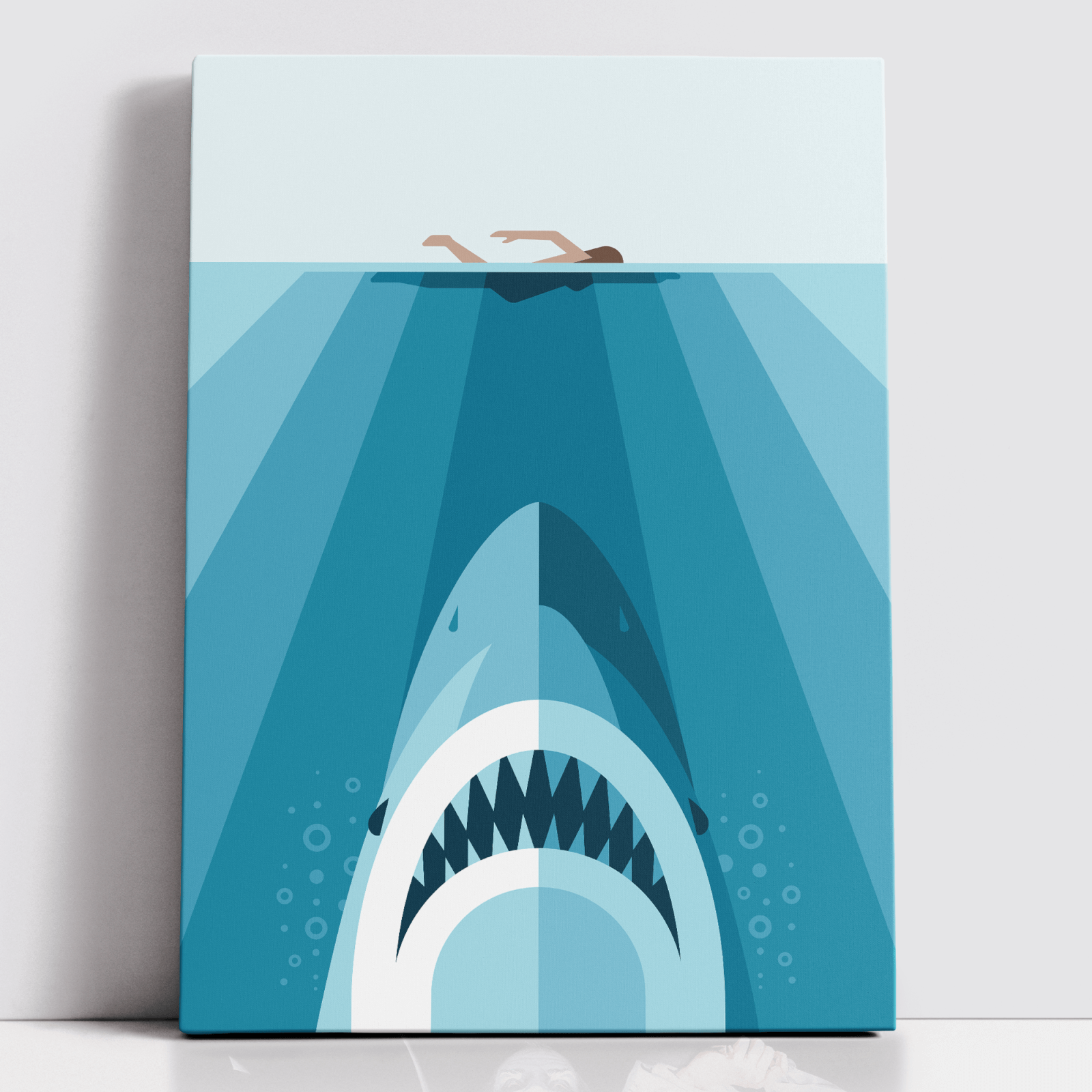 Decorsome x Jaws Geometric Rectangular Canvas - 20x30 inch