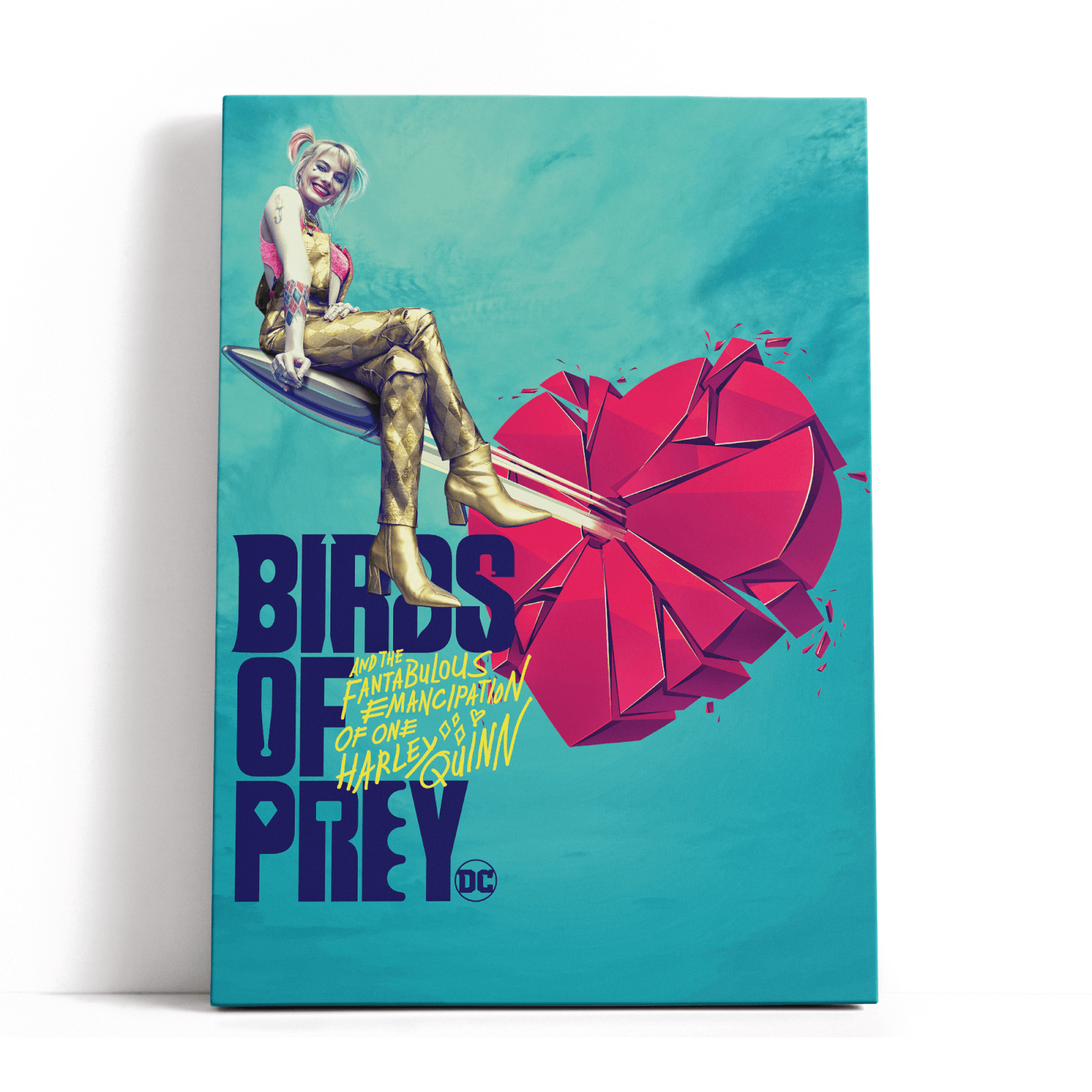 Decorsome x Birds Of Prey Broken Heart Rectangular Canvas - 12x18 inch