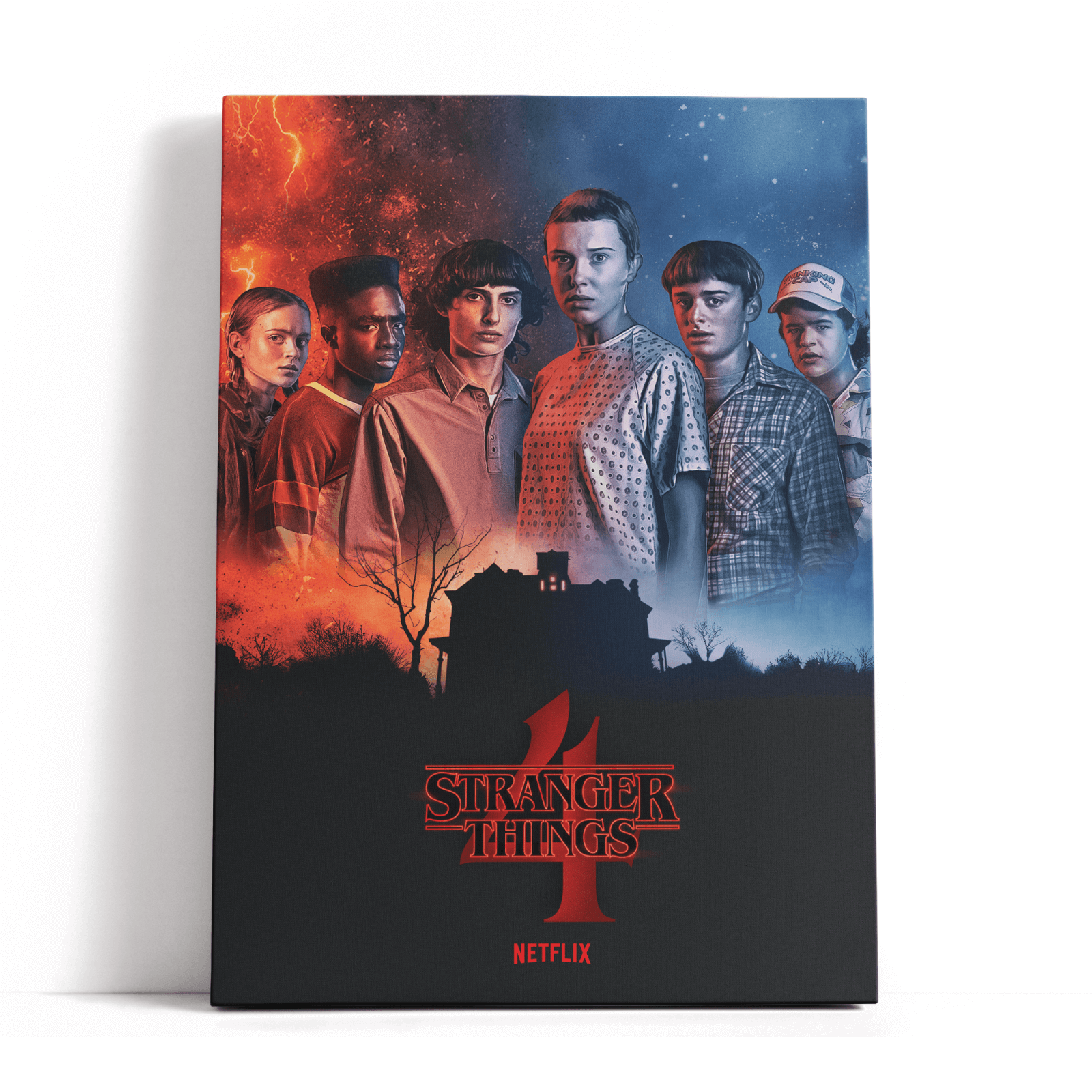 Decorsome x Stranger Things Season 4 Cast Rectangular Canvas - 20x30 inch